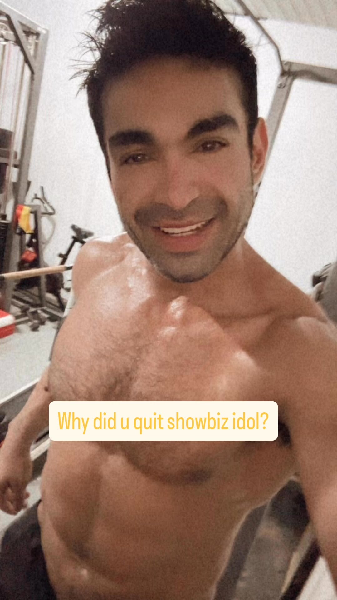 Why did u quit showbiz idol?