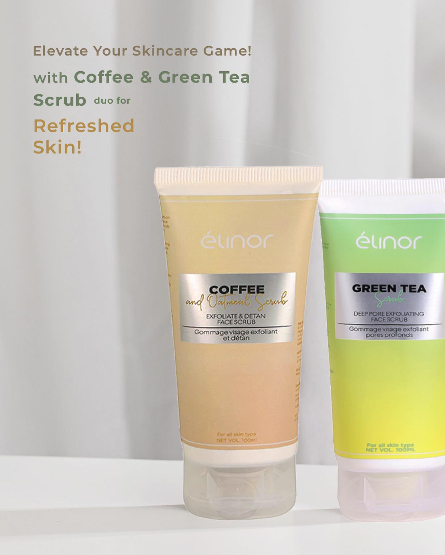 Indulge in the ultimate self-care ritual with our Coffee and Green Tea Scrub duo🌿
Your skin's new best friends!
Shop now
www.buyelinor.com
.
.
.
.
.
.
.
#elinor #elinorbeauty #elinororganic #explore #explorepage #fyp #skincare #skincareroutine #skincaretips #skincareproducts #organic #organicskincare #sulphatefree #parabenfree #sosfree #selflove #selfcare #glowingskin #bright #orgaincproducts #summeressential #natural #glowup #summerskincare #scrub #greentea #coffeescrub