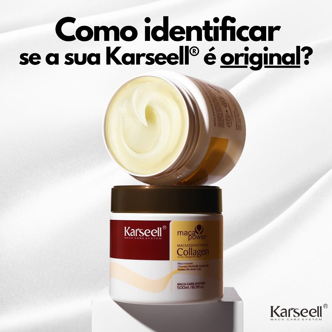 Sabemos que muitas de vocês têm dúvidas sobre a autenticidade dos produtos Karseell®. Neste post, vamos explicar como identificar se o seu produto é original. As diferenças entre os produtos originais e os falsificados incluem:
- Tamanho da embalagem
- Peso
- Cor
- Textura
- Fragrância
Em todos esses aspectos, os produtos falsificados diferem dos originais. Não sabemos a composição dos produtos paralelos encontrados no mercado, o que pode causar alergias, queda de cabelo e até danos mais graves. Portanto, tomem muito cuidado!
Se você quiser verificar a autenticidade do seu produto, envie uma foto pelo direct e ajudaremos na identificação!
Lembramos que não vendemos nossos produtos no Mercado Livre, Shopee, Amazon, Magazine Luiza ou qualquer outro tipo de marketplace ou site. Nossos produtos são vendidos apenas no nosso site oficial: www.karseelloficial.com.br