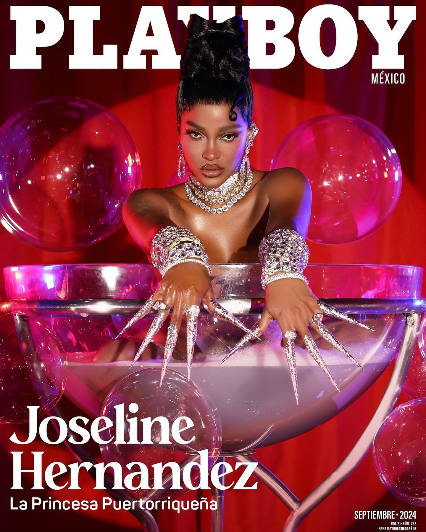 The PR Princess is officially a PLAYMATE!! 🤯✨🔥 CONGRATULATIONS @joseline for SLAYING the COVER of @playboymx!!!! Y’all show #Joseline some love for doing her BIG ONE below! 👇🏾
Creative Team:
Playmate @joseline
Creative Director and Stylist: Aria Garcia @Fashionsinstorage
Co- Creative Director: Janeisha John @janeisha_missvi
Photographer: Chris Martin @bychrismartin
Production: Edgar Martin @edgarmartin__
Associate Creative Director & Jewelry : Charles Calzada
@charliedirectsstyles
Makeup: Kimora Mulan @kimoramulan
Hair: Kaleel Joy @joyboylace
Set design: Alessandro Voce @manerkstudios
Link in bio 🔗 to subscribe and STAY TUNED for the PREMIERE of #JoselinesCabaretTexas SUNDAY, Only on ZEUS!! ⚡️