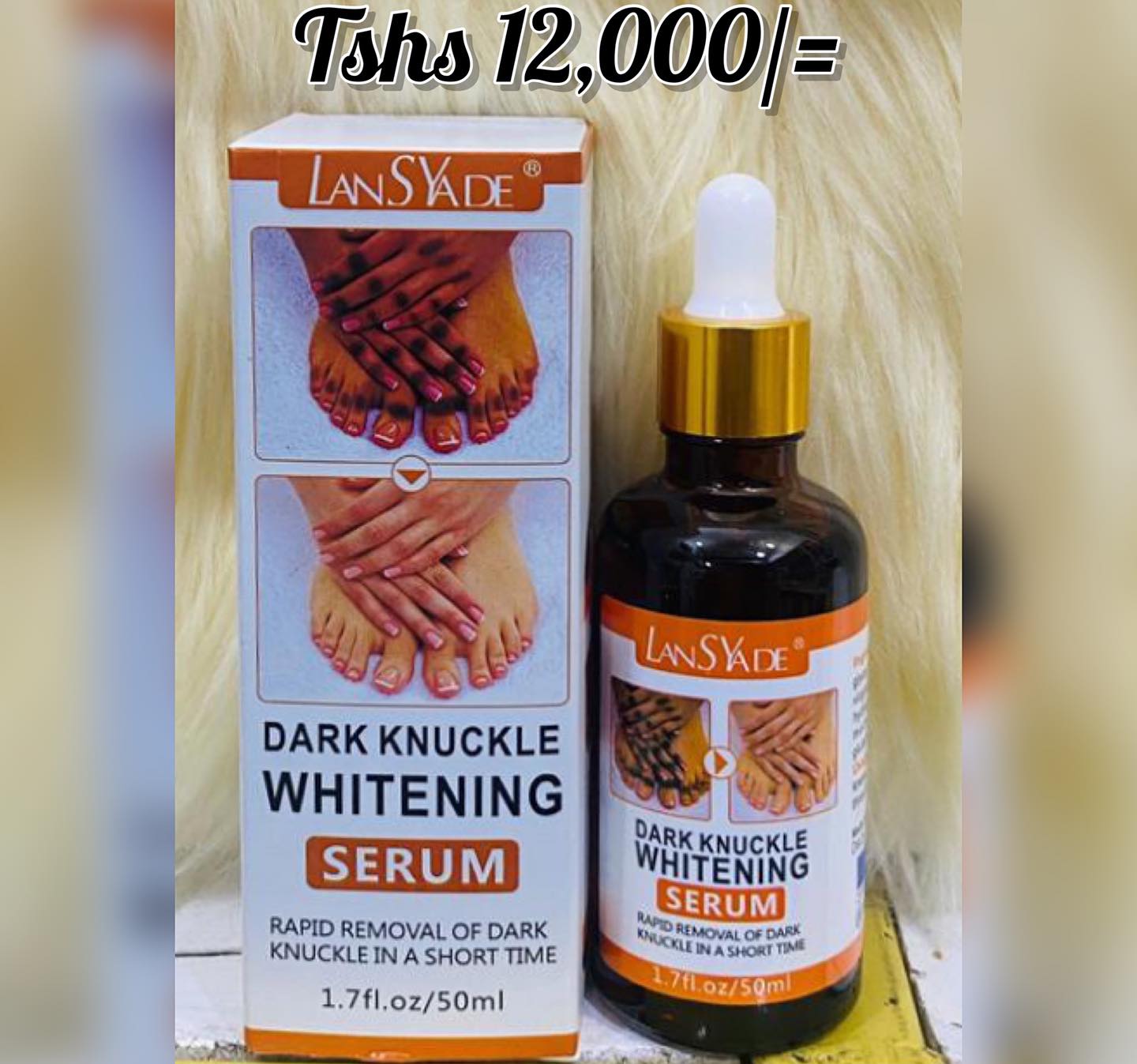 DARK KNUCKLES WHITENING SERUM
-Tshs 12,000/=
💫Inasaidia kuondoa sugu vidoleni kwa muda mfupi
💫MBEYA MJINI UTALIPIA BAADA YA KULETEWA NA KUPOKEA
-(Mikoani utatumiwa kwa uharaka na uaminifu)
💫☎️-0673324537
