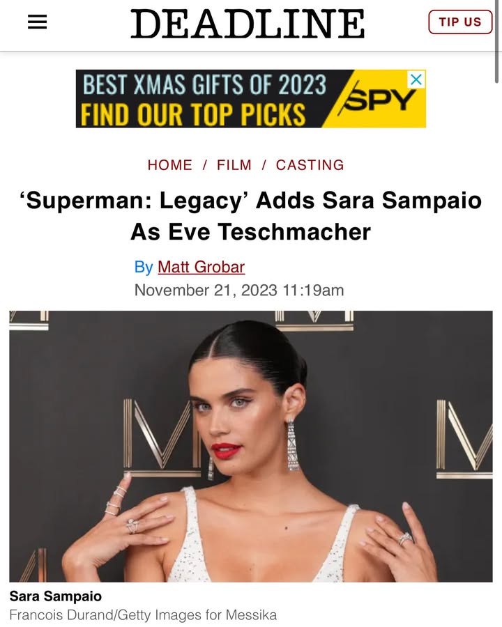 I can finally share the best news ever! It doesn’t even feel real! Thank @jamesgunn for trusting me with Eve! 🥹 @wbpictures #supermanlegacy