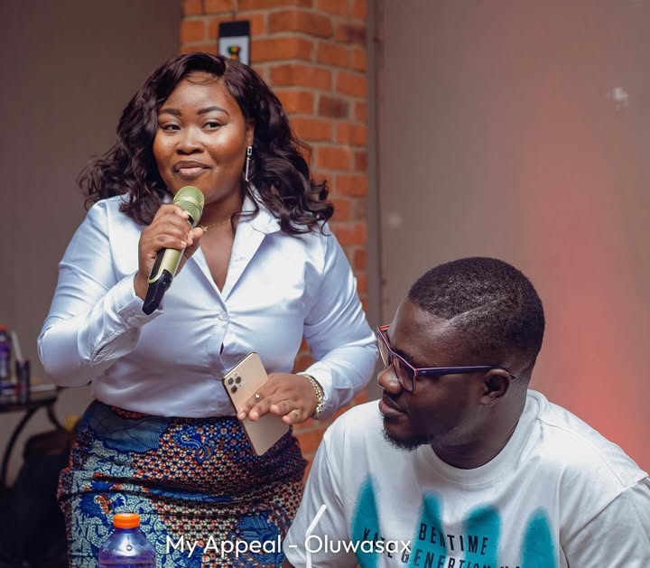 The other day as a Master of Ceremony (MC)
for the private album listening “MY APPEAL “ by @oluwasaxgh
#mcduties #eventhost