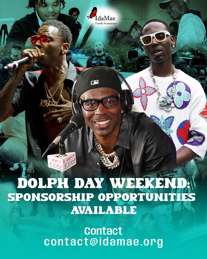 Want to get involved with our efforts? Here is your chance!
We need your help as we grow to support our community.
If you or someone you know wants to be a sponsor for the events for Dolph Day weekend, please email us at contact@idamae.org
You can also donate to the events to
Support our efforts with non perishable food items, books, and new/unopened children toys to support our holiday programming.
Email us and we will let you know how you can donate items.