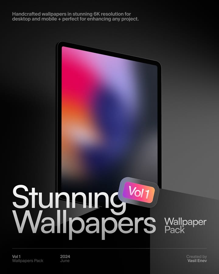 Stunning Wallpapers Pack • Vol 1
The highly demanded gradients are up on my store (link in bio). I created them in 6K resolution, perfect for any desktop size + mobile iPhone Max versions are available (all in grainy and smooth versions). You can also use them for personal projects if you like! 🫡👨🏻💻
Let me know which one is your favorite ✨
•
#stunninggradients #colorpalette #designinspiration
#gradient #gradients #color #colors #palette #graphicdesign #stunningwallpapers #dotuiux #uiux #ui #webdesigner #wallpapers #uitrends #designtrends #uxbrainy #colorinspiration #designtips #figma #adobe #wallpaper