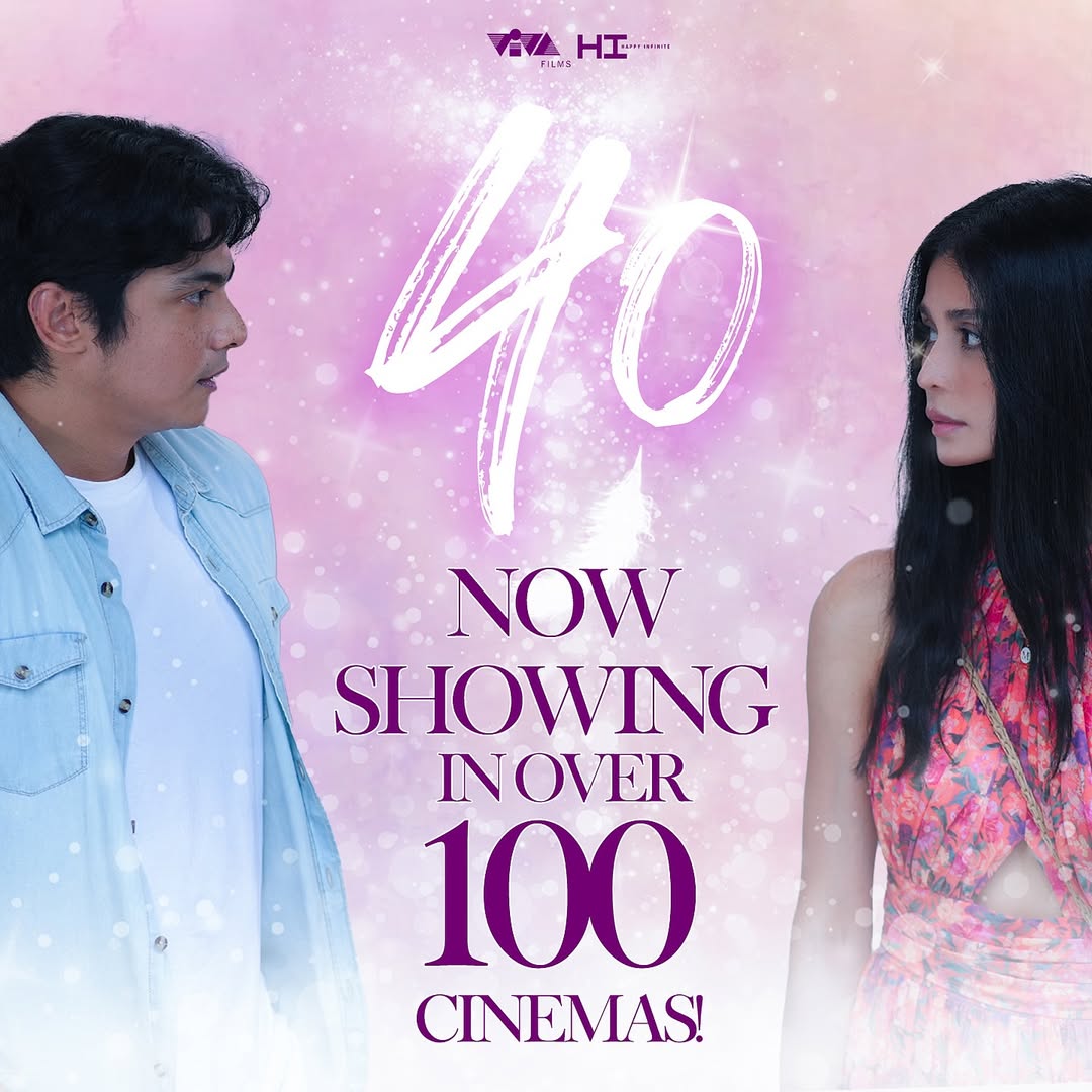 Experience the love in ‘40’ movie with Botejyu and Wingzone!
A perfect DINE & WATCH experience of flavors and feelings awaits. Dine at any participating branches of Botejyu and get 2 FREE #40Movie TICKETS for a minimum spend of Php 2,000!
Enjoy a delicious meal at any participating branches of WingZone and get 1 FREE #40Movie TICKET for a minimum spend of Php 900!
‘40’ NOW SHOWING in over 100 cinemas nationwide!🤍
A romance drama film, written and directed by Dado Lumibao, Starring Cindy Miranda, Kiko Estrada, Irma Adlawan, Ruby Ruiz, Ronnie Lazaro, Yayo Aguila, Phoebe Walker, JC Tiuseco, Karla Alejo, Erlinda Villalobos, Lawrence Dela Cruz and Diego Loyzaga
#40Movie
@viva_films @happyinfiniteproductions