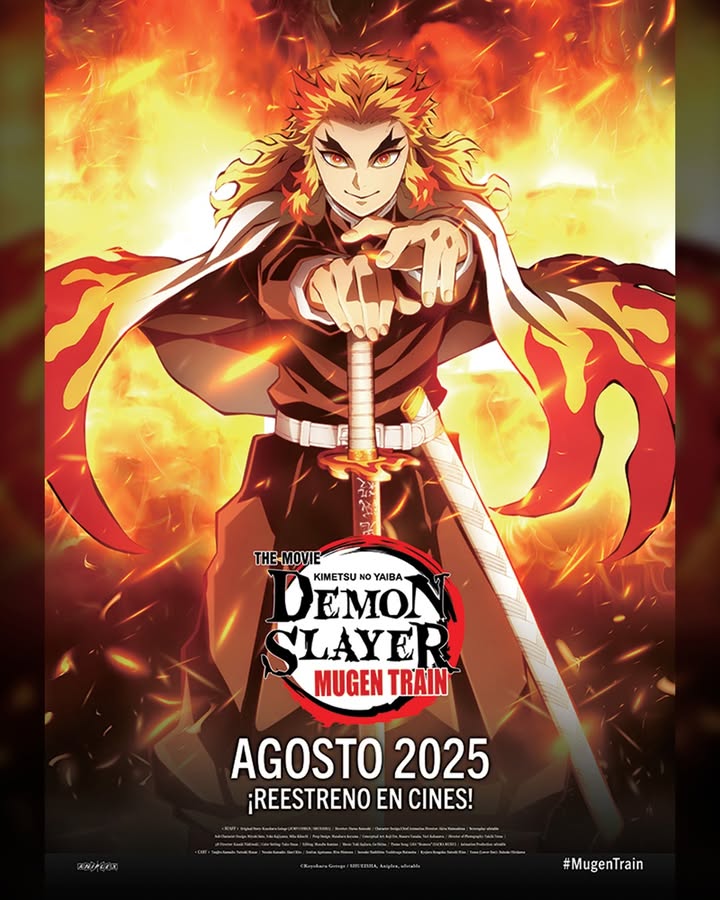 ¡Este Agosto no te pierdas el re-estreno de #DemonSlayer #MugenTrain en cines en Latinoamérica para celebrar su 5to Aniversario!
¡Atento a nuestras redes para más detalles de cines y territorios! 🔥⚔️😈
#KimetsuNoYaiba
#DemonSlayer