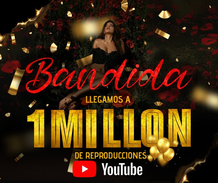 ¡1 MILLÓN DE REPRODUCCIONES EN YOUTUBE! 🎉🎶
Aún me cuesta creerlo… ¡Bandida llegó al millón de plays! 🙌🔥
Quiero agradecer de corazón a cada persona que ha escuchado, compartido y sentido esta canción como suya. 🫶 Gracias por darle vida a este sueño con cada reproducción, con cada mensaje, con cada aplauso.
A mi equipo, que ha estado firme en cada paso, gracias por caminar conmigo este camino lleno de pasión y esfuerzo. 🙏
Y un agradecimiento muy especial a @sabihernandezmusic , el talento detrás de esta letra que ha tocado tantas almas 💌✍️
¡Gracias por confiar y por crear conmigo!
Esto es por el talento laboyano, por los que sueñan y luchan sin parar.
Vamos por más, que apenas estamos comenzando 🚀💥
