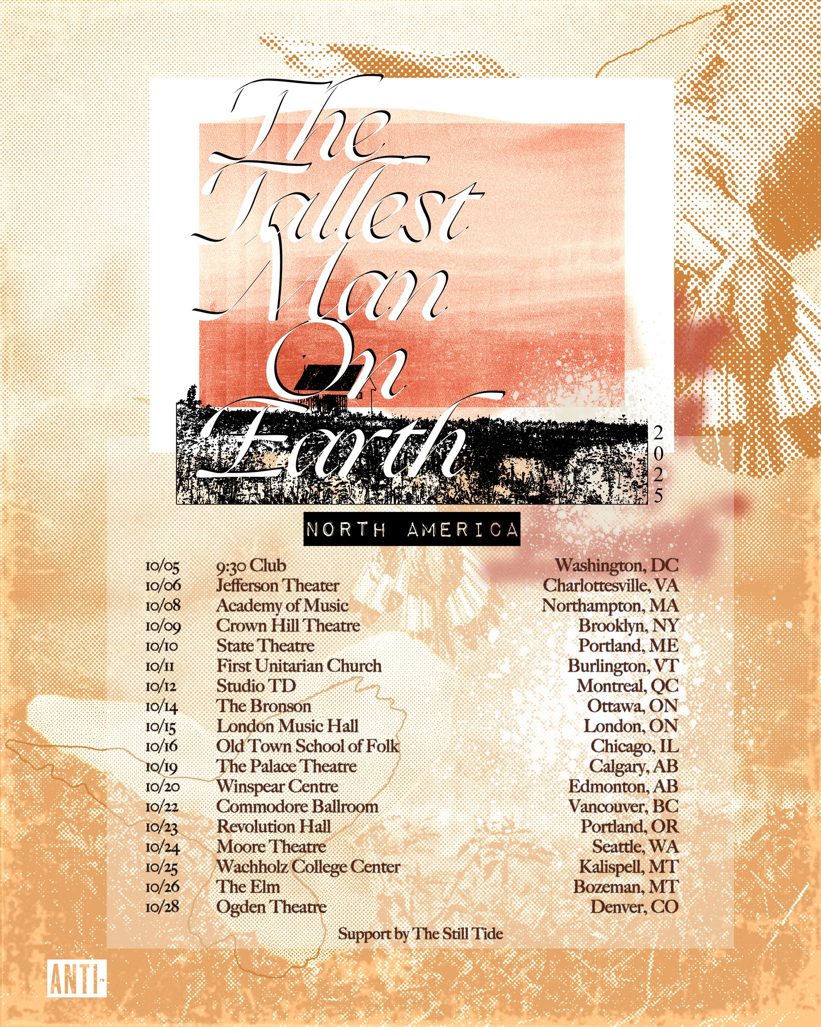 North America! Beyond excited to share new dates with you for October. Tickets go on sale this Friday via the website. Support, by popular demand, again by loveliest @thestilltide Let's go! 🙏❤