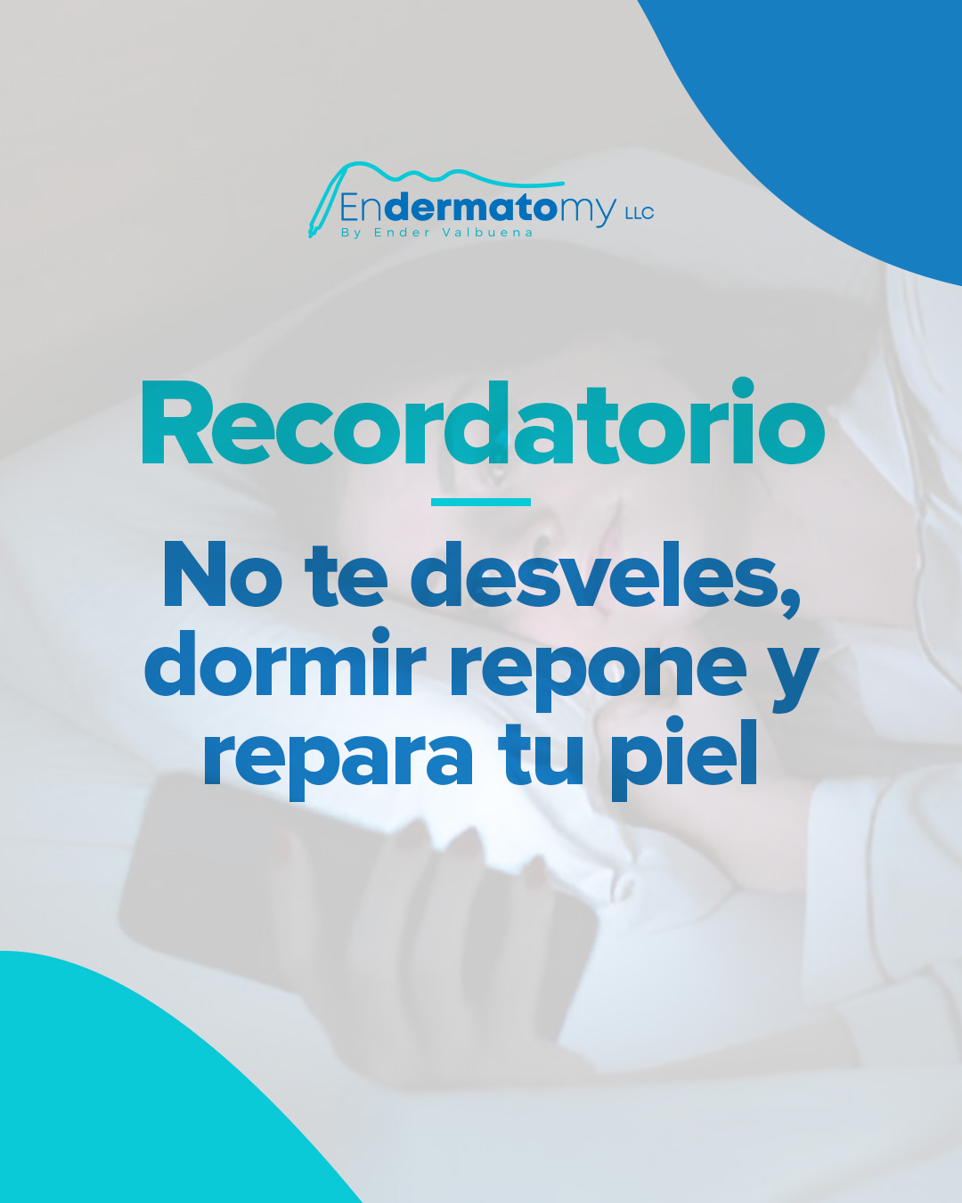 Es importante un descanso reparador, ya que en las noches tu piel descansa, aprovecha para renovarse y los productos se absorben mucho mejor, mejora tus horas de sueño y verás el beneficio en tu piel.
#descana #dormir #repara #beneficio #productos #absorben #sueño #recordatorio
