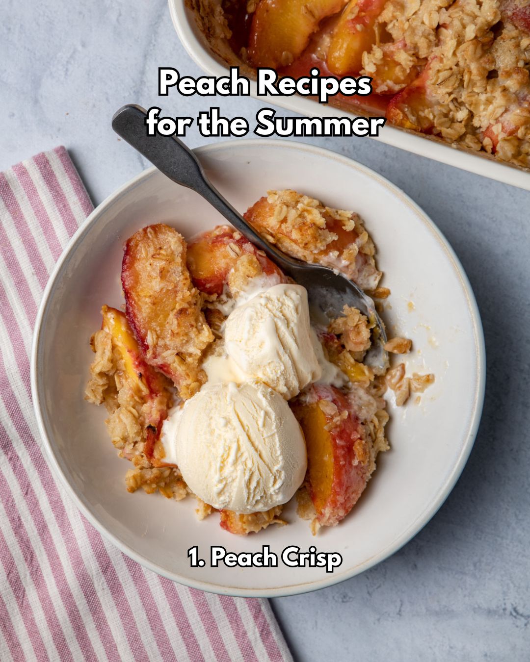 Peaches are everywhere right now, and if you’ve got a few sitting on your counter, I’ve got 5 easy and simple recipes to help you turn them into something delicious. 🍑 Whether sweet or savory, these recipes are perfect for summer!
1. Peach Crisp
2. Peach Salad
3. Peach Galette
4. Grilled Peaches
5. Peach Salsa
Comment RECIPE to get these recipes on my website. 💛