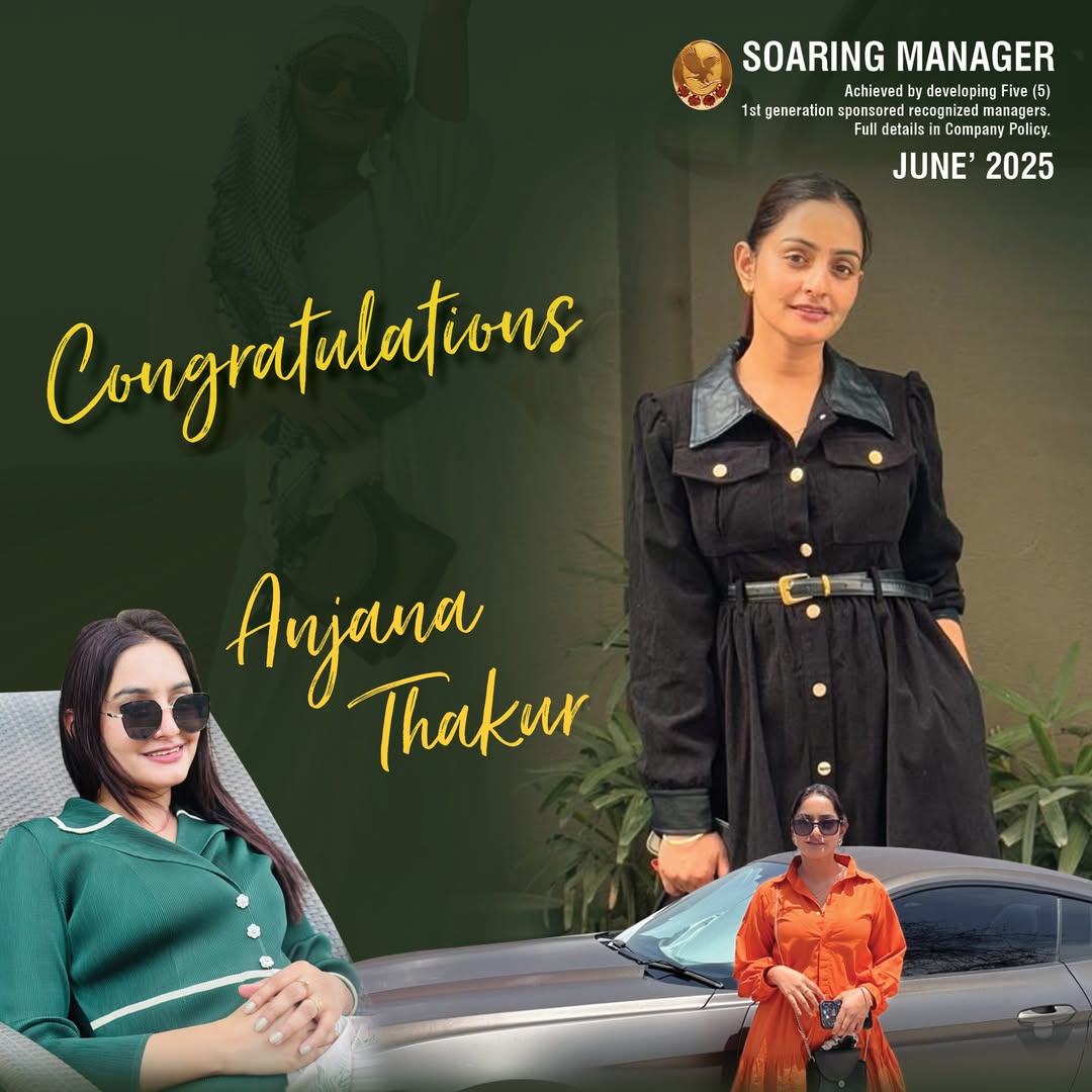 Presenting! A Brand New Soaring Manager!
Anjana Thakur
Congratulation!
Read all about her journey in the latest edition of the Forever India Newsletter!
#recognition #whatmattersmost #soaring #flpindia