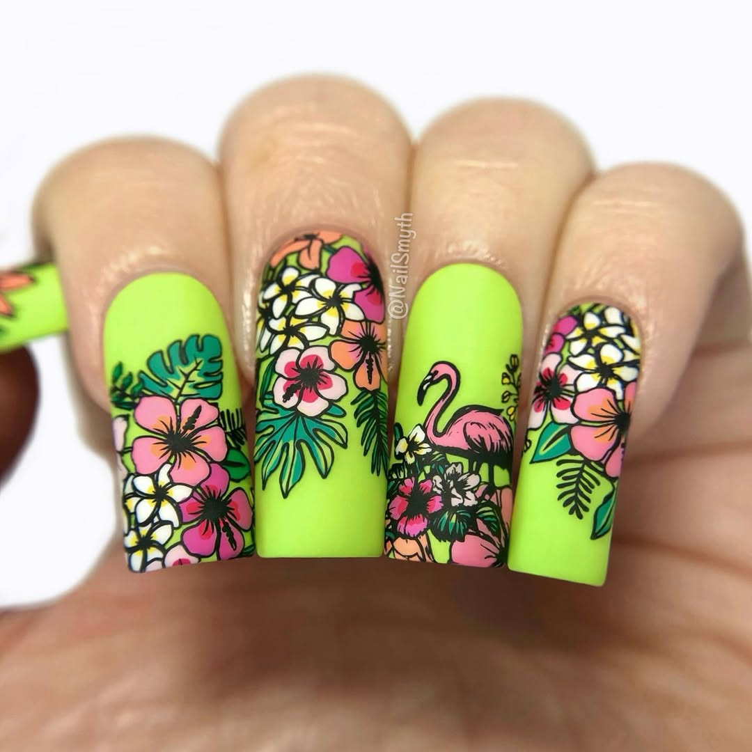 Absolutely stunning! 🌸🎨 @nailsmyth brought the tropics to life with this gorgeous flamingo nail design, made even sharper with our black stamping polish, Neither Noir ($8.95 USD)!
This ultra-pigmented polish delivers bold, crisp lines—perfect for intricate stamping like this. Whether you're creating animal art or abstract patterns, Neither Noir is a must-have for your collection.
Available now at WhatsUpBeauty.com (link in bio)
📦 We ship worldwide from the USA!
#WhatsUpNailsNeitherNoir #BlackStampingPolish #FlamingoNails #NailArtDesign #StampingNailArt #NailInspo #TropicalNails #IndieNailBrand
