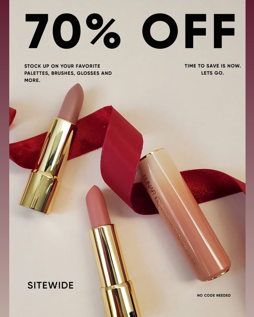 BLACK FRIDAY SALE IS BACK 🏷️ stock up on your favorites palettes, glosses, lipsticks, and more up to 70% off site wide sale 🔥🔥🔥 #lauraleelosangeles