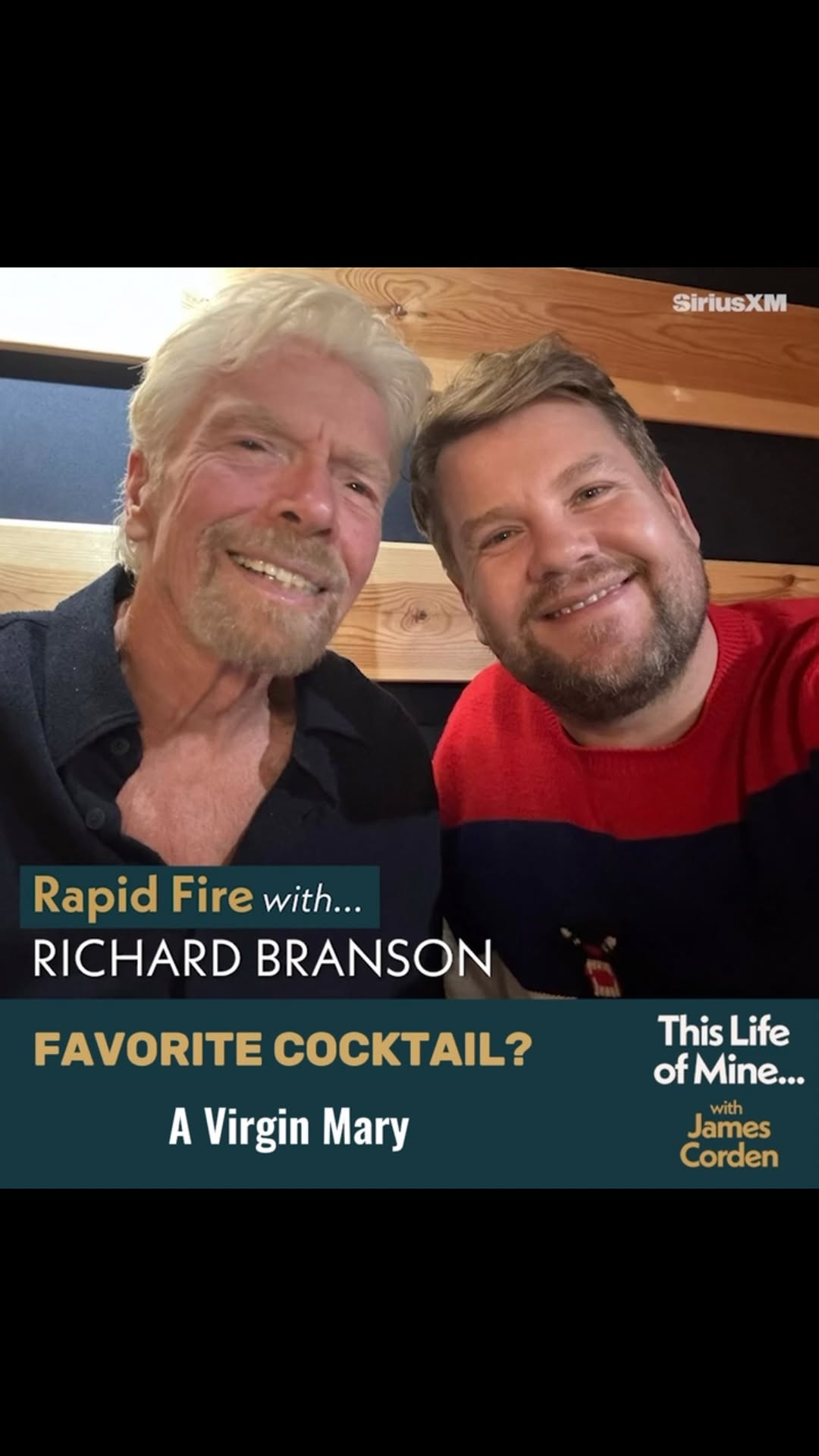 Very excited to share this week’s episode of @thislifeofmineshow with the great @richardbranson. Our full chat is available now on @siriusxm.