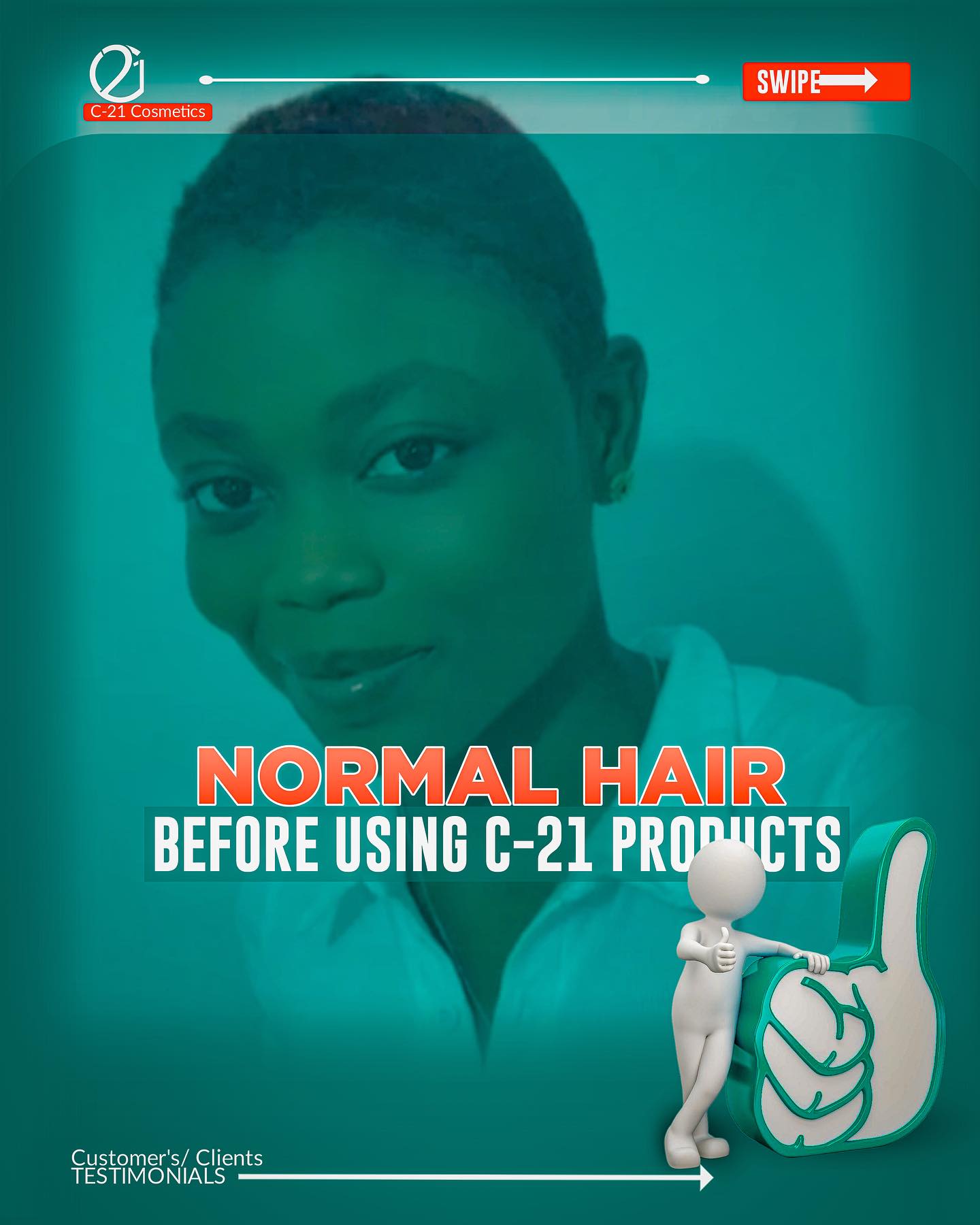 Real people, real results 💕
Check out this stunning transformation with our
Hair Mask! Ready to start your journey?
Send us a dm or click the link in bio to get yours today!
#C21Cosmetics #HealthyHairJourney #glowup #healthyhairproduct #besthaircairproducts #haircareinghana