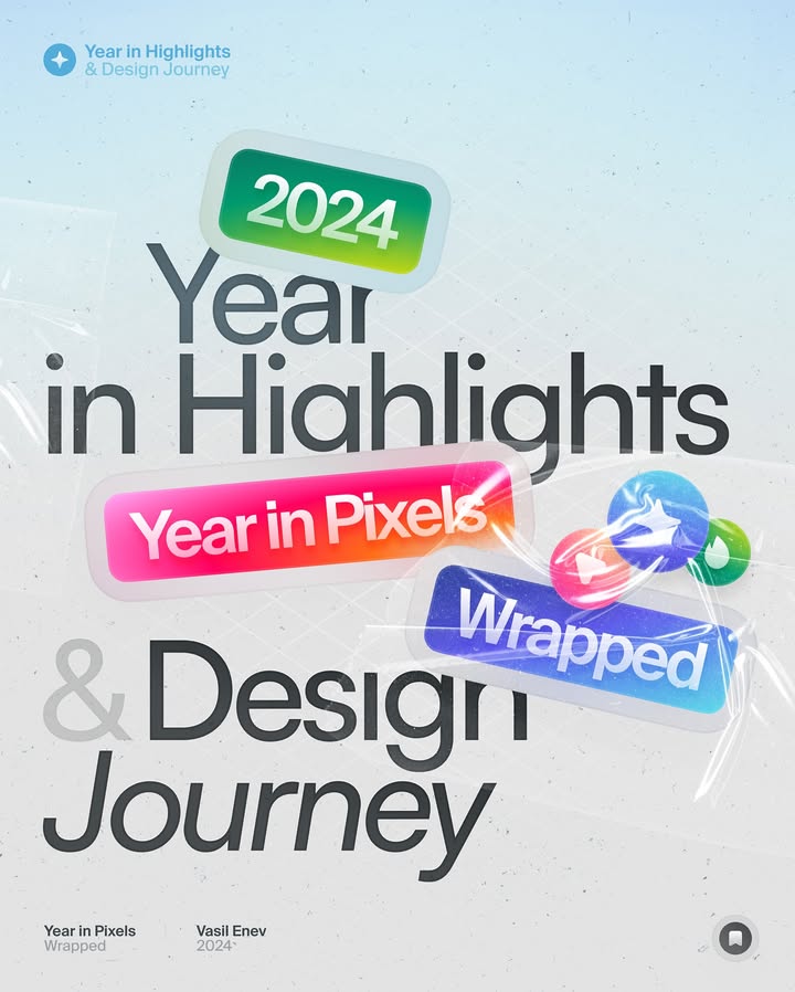 🥳 Year in Pixels #WRAPPED
2024 has been nothing short of amazing. It’s been a year of stepping out of my comfort zone, embracing new challenges, and connecting with all of you. As the year comes to a close, I wanted to take a moment to reflect on a few wins and milestones we’ve achieved together. 💫
Swipe through to celebrate the wins, and here’s to an even more exciting 2025 ahead. 🥂✨ Let me know what you’re most proud of this year in the comments!
Thank you for being a part of this journey – your support means a lot to me! 🫶🏻
•
#wrapped #2024wrapped #typography #stunninggradients #colorpalette #designinspiration
#bestfonts #colors #typeface #graphicdesign #graphicdesigner #designer #communityxadobe #ui #adobe #uitrends #designtrends #typeface #colorinspiration #designtips #figma #branding