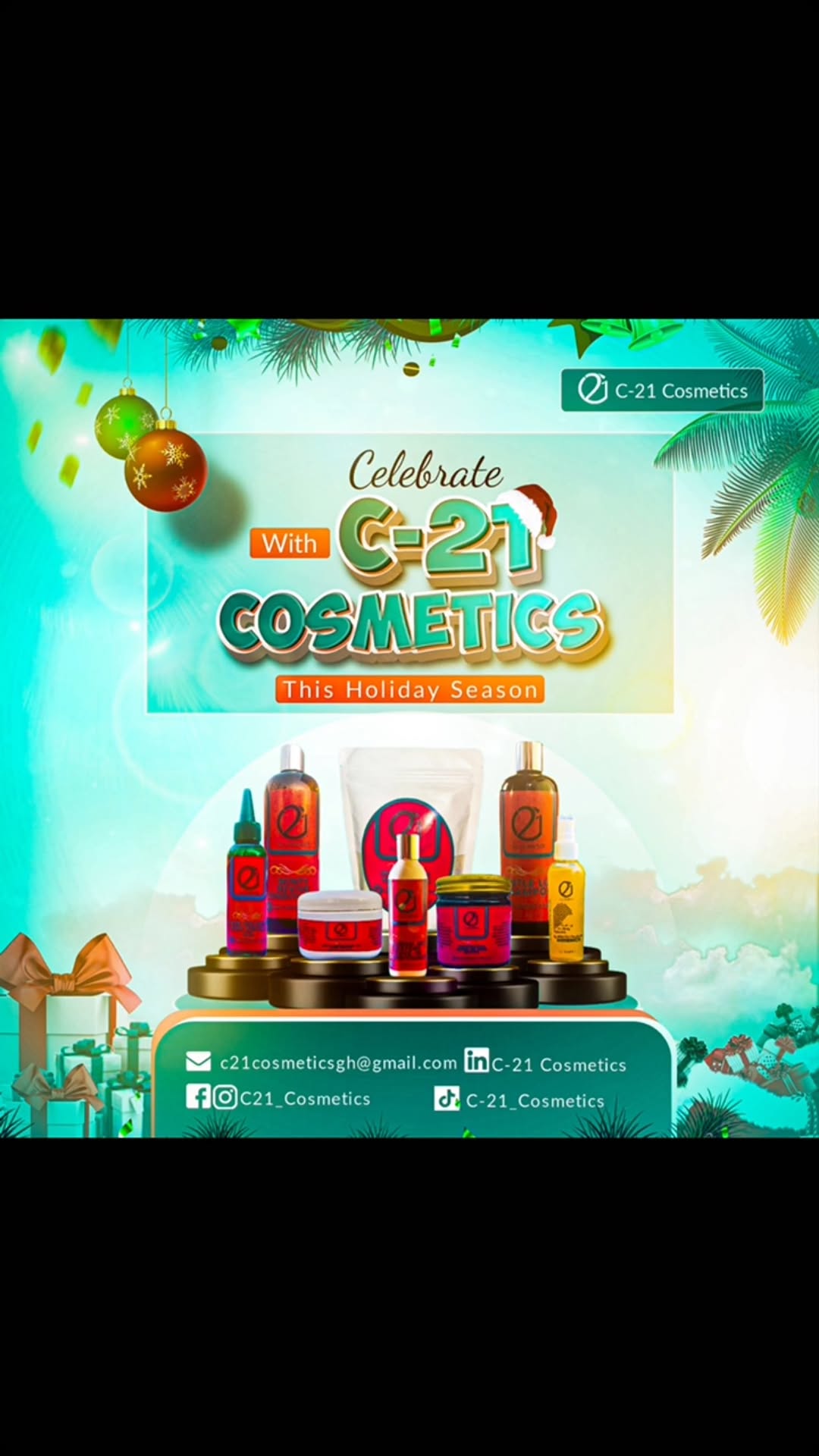 Glow this holiday season with hair that shines as bright as you 🎉
Treat yourself to haircare perfection with C-21 Cosmetics and feel confident every day.
Looking for the perfect gift? Our haircare products make the ideal gift for friends and family, all without breaking the bank.
Shop now and let your hair enjoy the holiday glow-up it deserves🎁
#shopc21cosmetics #c21cosmetics #haircarebrand #besthaircareproducts