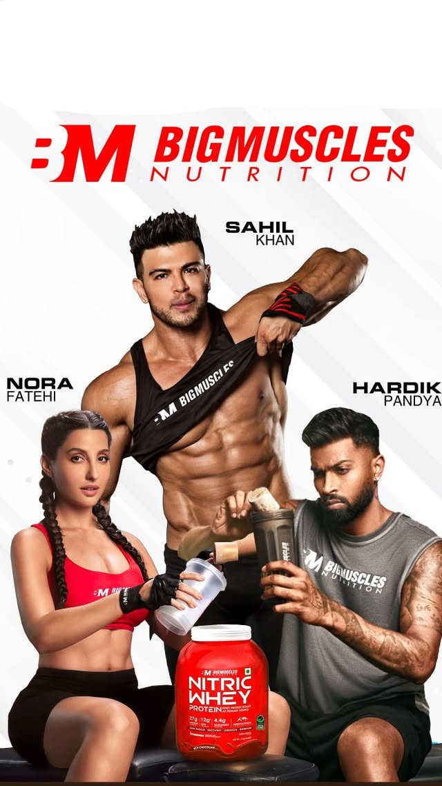 Performance ki Pehchaan @bigmuscles_nutrition Endorsed By @hardikpandya93 and @norafatehi
Which Is Used In 25 Lakh Household
India Oldest Supplement Brand
Now New And Improved @bigmuscles_nutrition