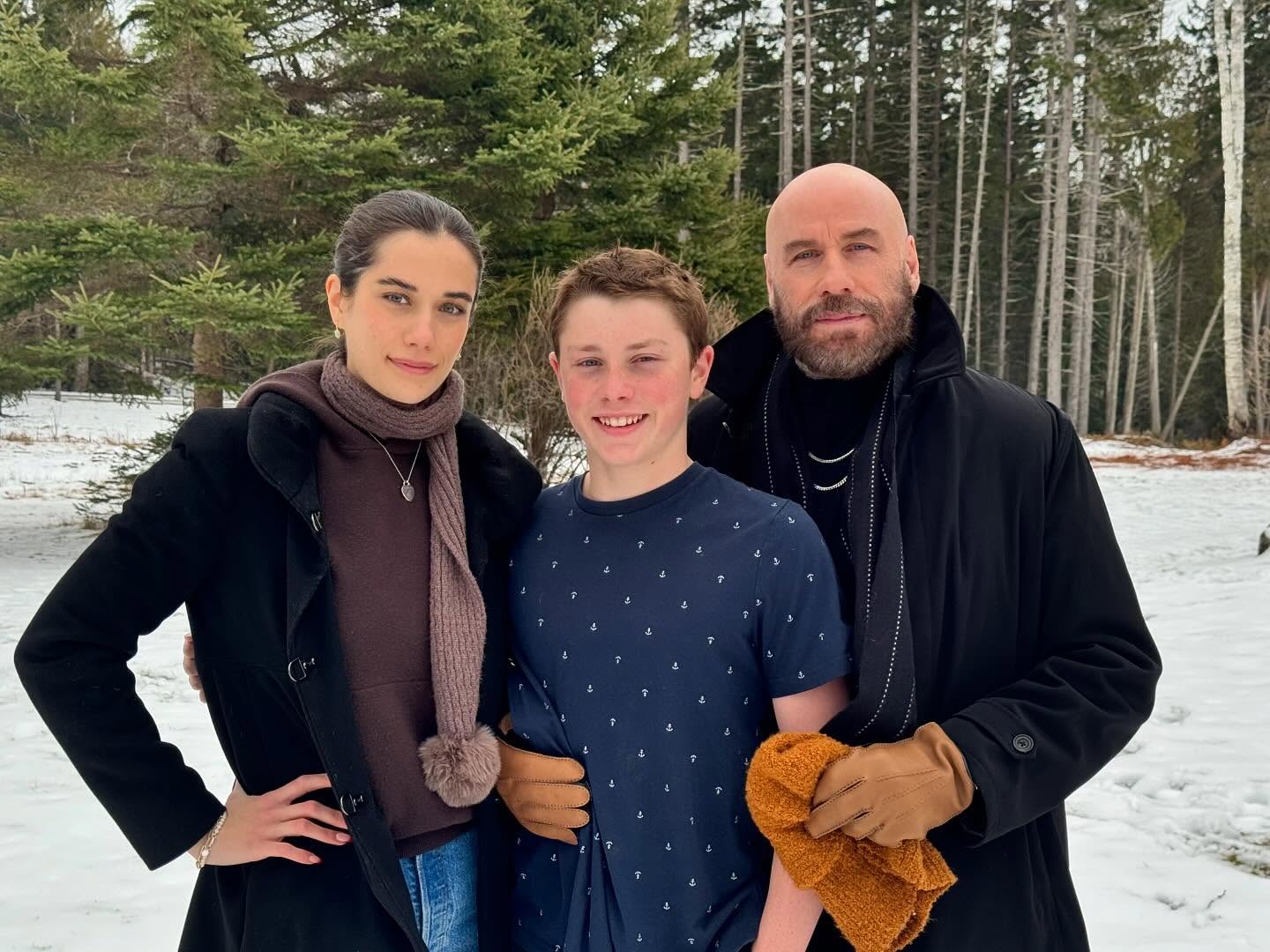 Happy new year from the Travolta family.