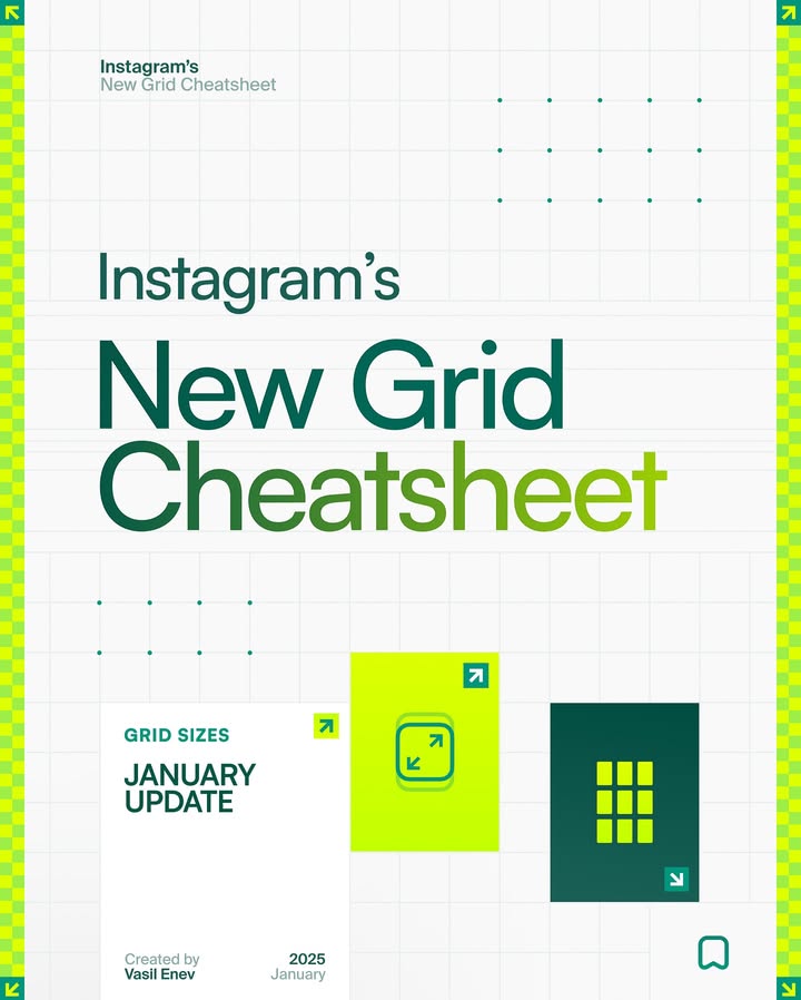 ⚠️⚠️⚠️ Instagram has changed its size, again… and this post becomes quite inaccurate. The new post size you can upload is 1080x1440px which is the default 3:4 ratio image size your iPhone camera takes.
🔥 Instagram’s New Grid Update • Cheatsheet
This guide breaks down the new grid sizes and what they mean for your posts. Swipe through for a full breakdown!
Also, I’m excited to announce that my first social media templates will be available in my store soon so stay tuned! 🫶🏻
•
#instagramupdate #gridupdate #instagramtips #designcheatsheet #instagramsize #instagramgrid #gridsize #postsize #gridsizes #designinspiration #gradient #colorpalette #graphicdesign #uiux #ui #uitrends #designtips #creativecloud
