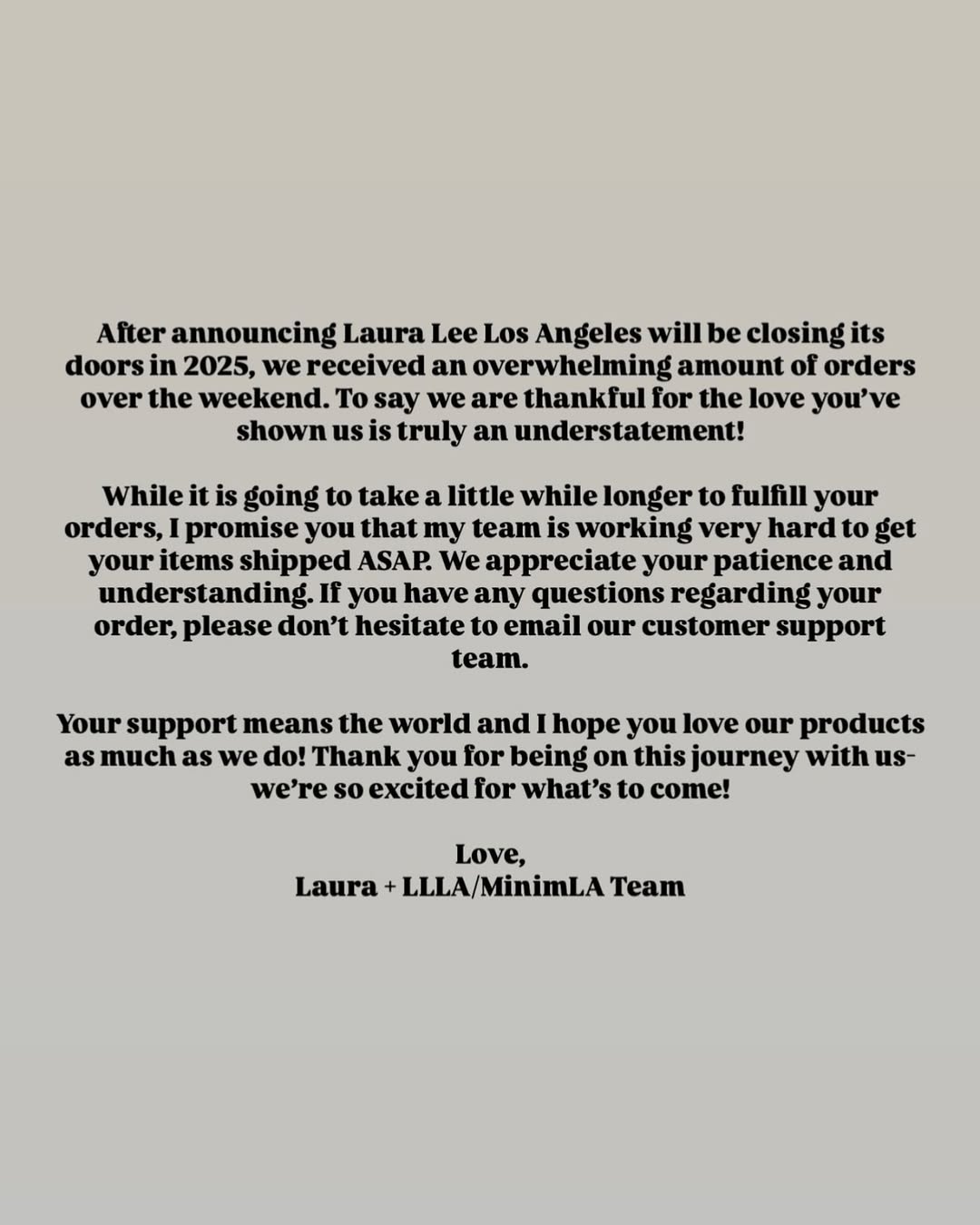 thank you. we appreciate you, and are excited for what’s to come 🤍