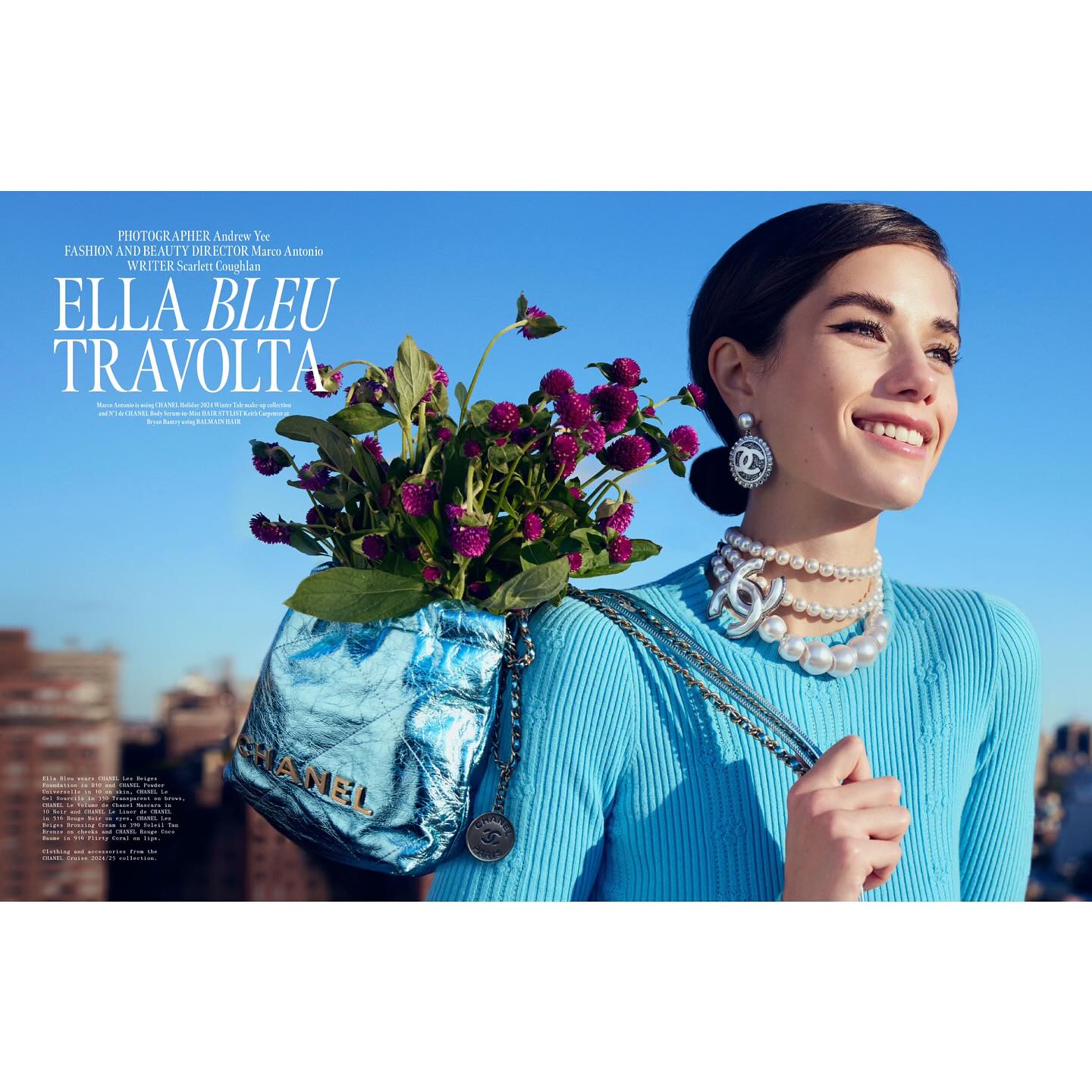 In case you didn’t see @ella.bleu ‘s cover story in Hunger magazine for Chanel! So very proud of you Ella!!
