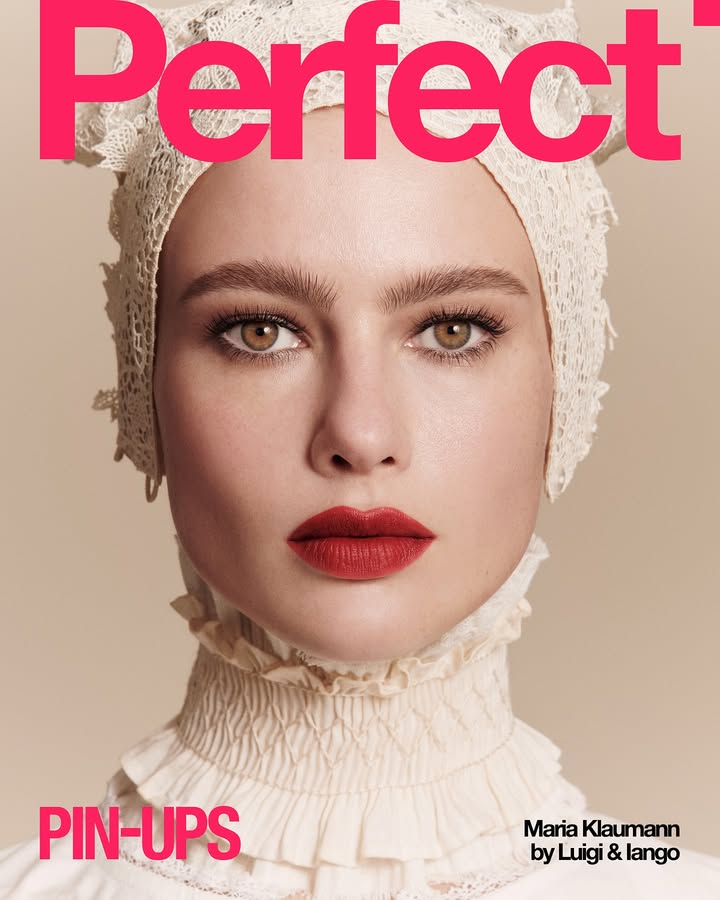 Maria Klaumann channels the heady romance of the silver screen as the ultimate Pin-Up for Perfect Issue 8.
Perfect Issue 8, Pin-ups, pre order now, link in bio.
Talent @maria_klaumann
Photographer @luigiandiango
Creative director @kegrand
Fashion editor @max.weinstein_
Hair @gonn24
Make-up @georgisandev
Manicure @she.nails.it
Production and casting @2bmanagement
Executive Producer @sandrinebizzaro
Production Coordinator @louisguillemain & #CharlotteAreddy
Video @martinlandgreve
Fashion assistance @joaopedroassis, @tiwa.neo @oneandonlyptah @elizajaneflynn
Maria wears Lace neck and headpiece both by @Alanna.Josephine
Founder @kegrand
Art Director @GrahamRounthwaite
Publisher @SorayaLamari
Editorial Director #MurrayHealy
Editor in chief @bryanboy
#mariaklaumann #luigiandiango #theperfectmagazine #pinups