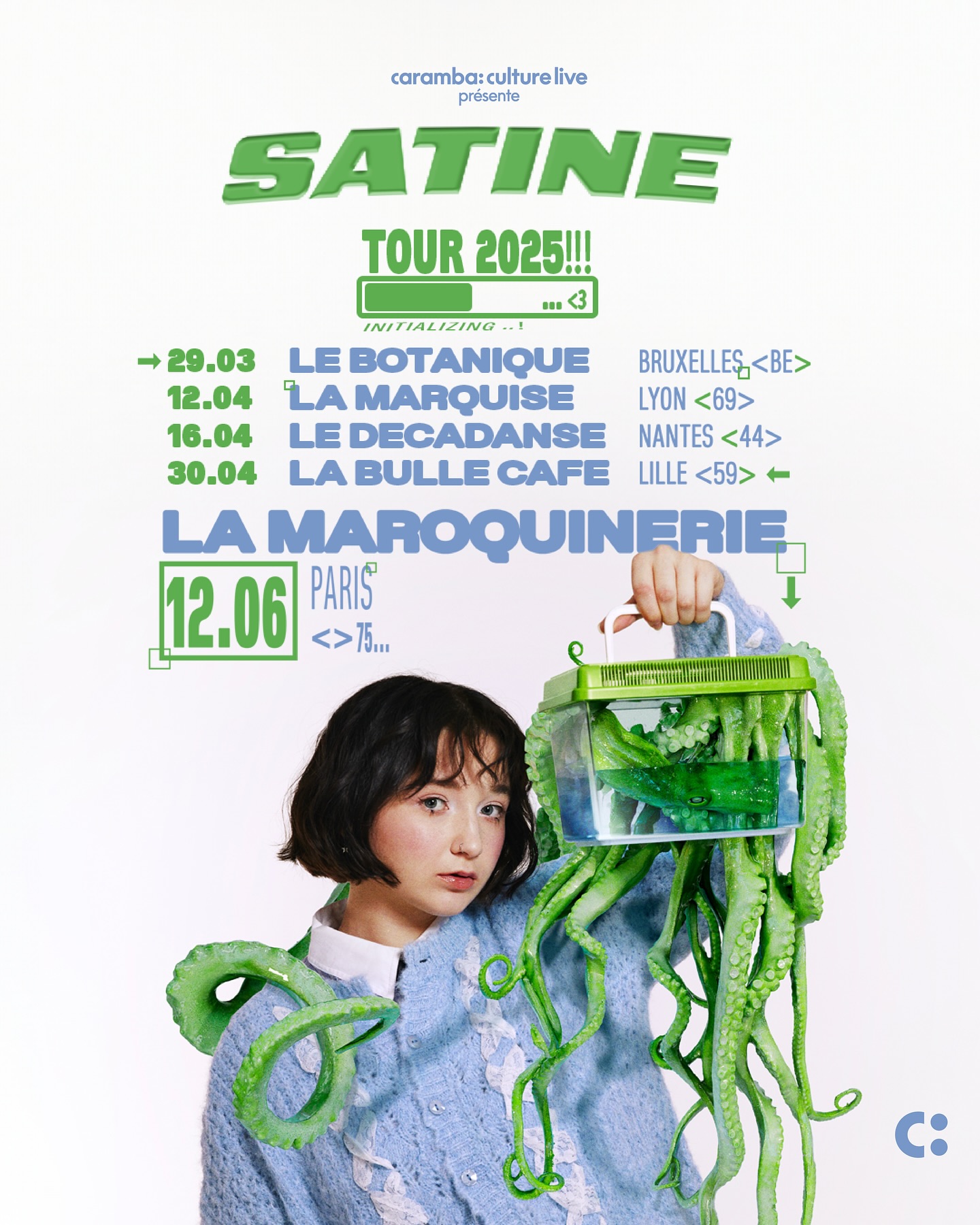 on se voit irl?^^
(c ma première tournée omg omg omg omg j’ai tellement hâte de vous voir dans la foule!!)
rdv dans toutes ces belles villes de france (et de belgique!!) <3
y’aura que des dingueries sur scène alors préparez vous BIEN :D
le lien de la billetterie est dans la bio🫧🍃
📸 @gabrielleriouah
🐙 @magicianentropist
👔 @valentinejaq
💄 @chanaelle
💡 @cyprien.raw