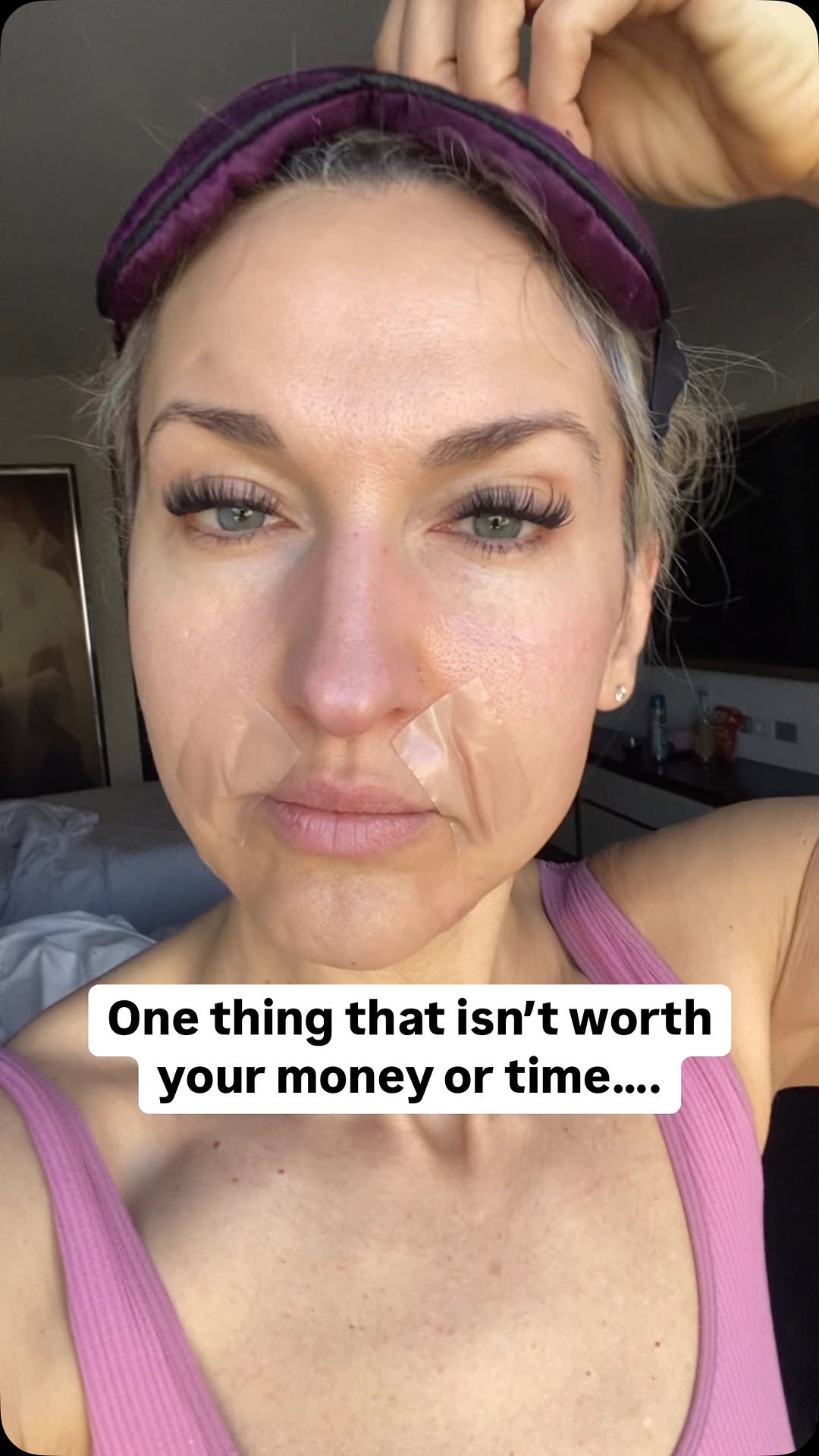 Have you seen this trend of silicone scar tape? Tell me in the comments!
NOW…Hear me out… if something works for you, do your thing!
But if you’re out there wondering what to try for smile lines, let me break it down for you.
I put silicone scar tape to the test overnight on my nasolabial folds.
✨ Pros: Easy to apply
❌ Cons: Did nothing… and actually made the crease look worse.
Then, I slept with Frownies instead.
✨ Pros: Softened my lines, made everything smooth and flat
❌ Cons: Takes a little practice to apply—but SO worth it for the results.
Here’s the thing: your smile lines will always come back throughout the day. We eat, laugh, talk, and chew—it’s normal! But with consistent Frownies use (plus a little facial massage in between), you can start to see lasting improvements over time.
Looking for a non-invasive way to smooth and soften fine lines? Try Frownies first.
#FrowniesResults #SmileLines #NasolabialFolds #WrinkleSmoothing #NaturalSkincare #NonToxicBeauty #embracingaging #reellove2025
