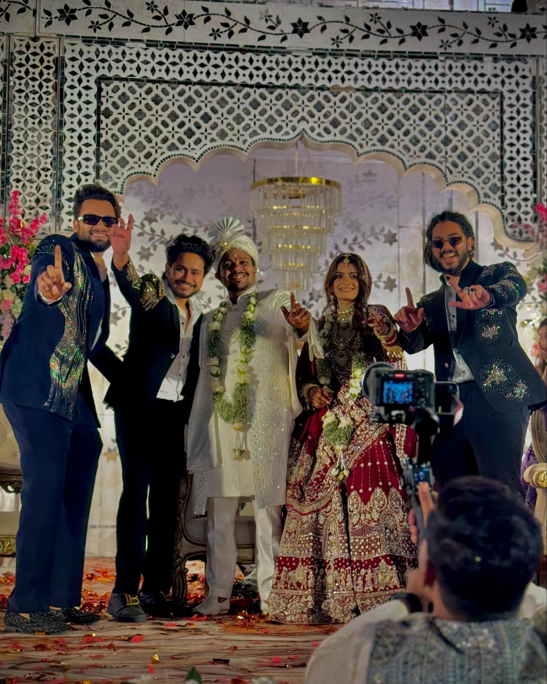 Many congratulations and best wishes for your married life. 💐💫
“May you both continue to shine with love for each other, may all your wishes come true and may this light shine even more every year.”
Shaadi ki bht bht badhaai ❤️ @oye_indori @alisharajput_22