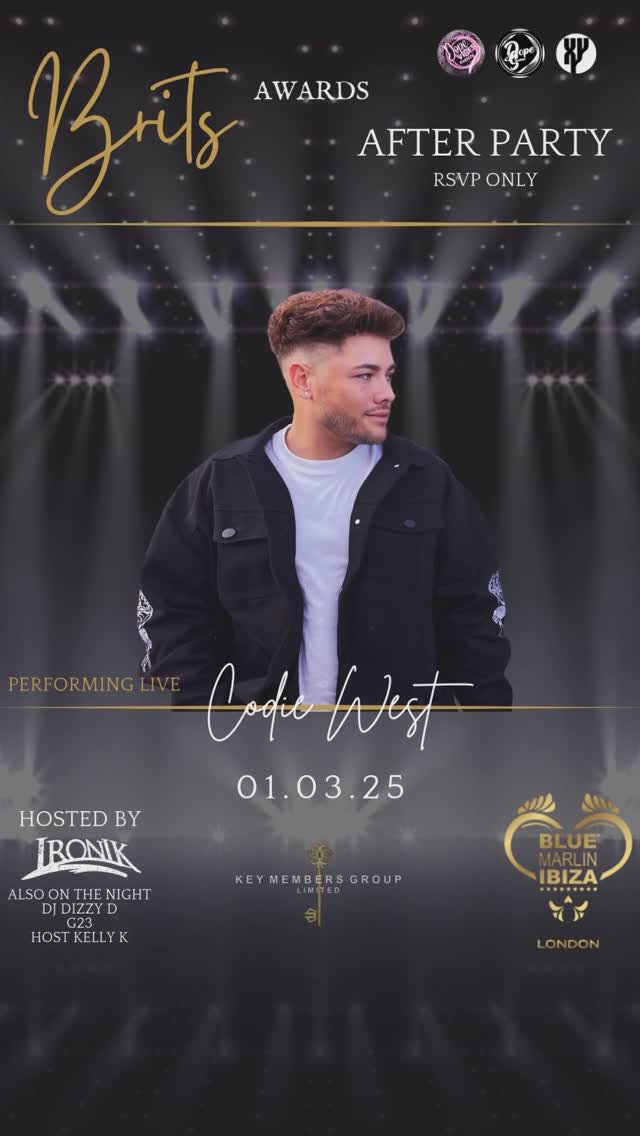 ANNOUNCEMENT! 🎵
I’ll be singing my brand new upcoming single “IBIZA NIGHTS” for the very first time at this years Brit Awards After Party held at @bluemarlinibizalondon I’d love to see some of you there! You can get tickets by visiting the link in my bio. #brits2025 #britawards #thebrits #london #music