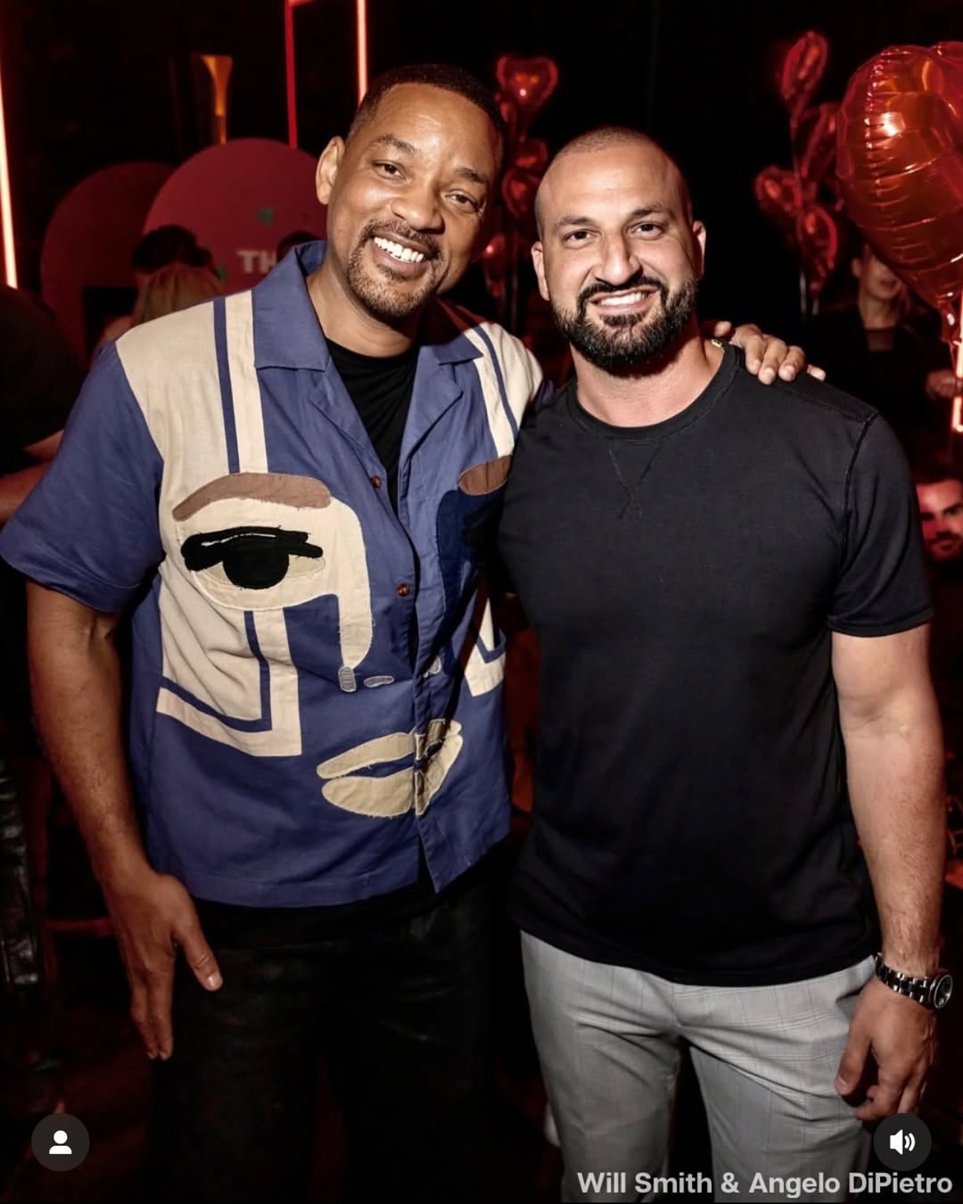 Great event with @willsmith nothing better than getting love advice from Hitch
