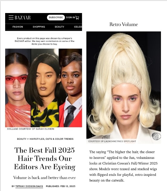 ✨ Best beauty looks- NYFW- Hair ✨
@nyfw prêt-à-porter Fall Winter 2025 Edition
Thanks to my dear @christiancowan and all our clients for trusting myself and @beppedeliaofficial with #teammarcellosta and @beautick_official to deliver this iconic look.
To @gamaitaly.it @gamaitaly.us @trussprofessional for supporting us with the best products.
To our wonderful team. My best friend and agent @timharris and @crismedinad we love you.
All the American and international media @wwd @elleusa @voguesingapore @voguebrasil @harpersbazaarus among all the others .
You are the best.