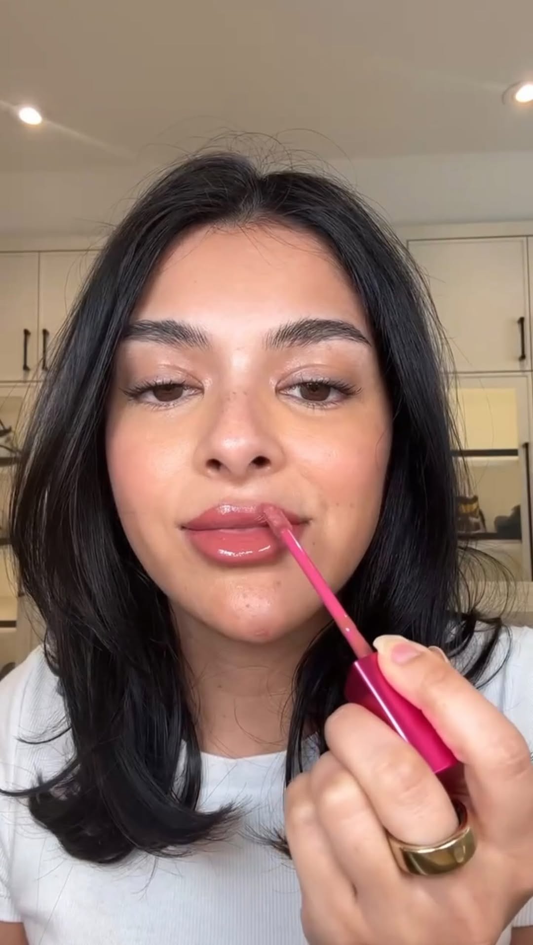 Glossy lips? Let’s turn it up a notch to GLASSY lips. Get pigment with a single swipe - double-up for extra shine. Shop Now @sephora and basmabeauty.com