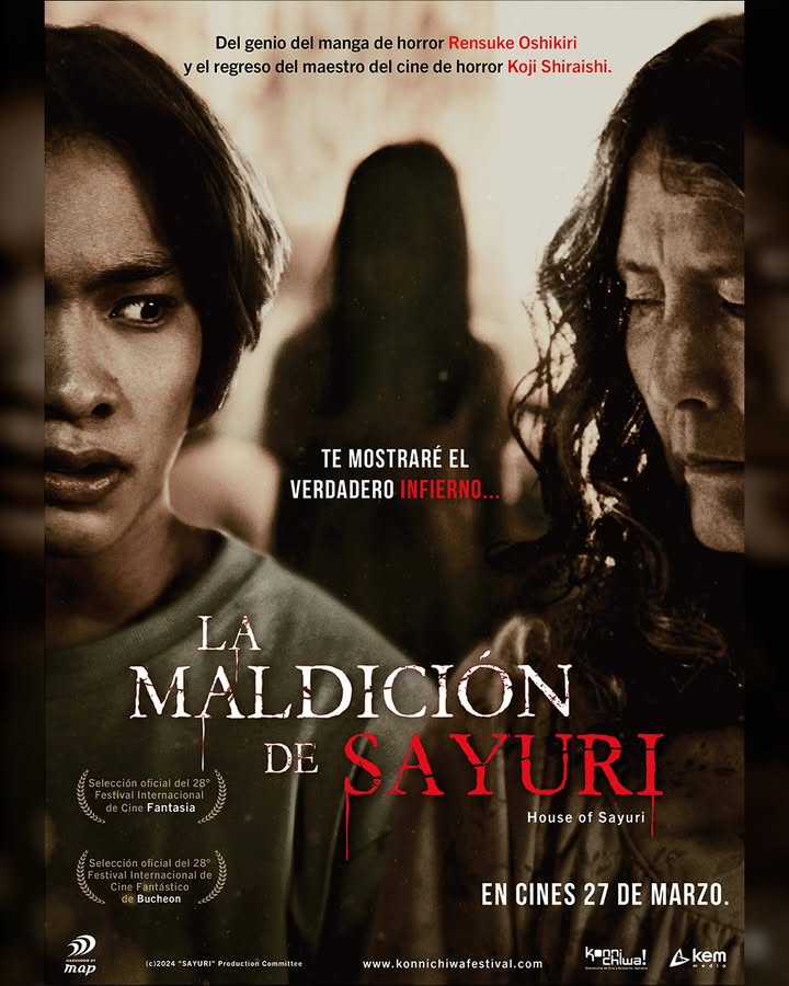 ¡La Maldición de Sayuri llega a cines de Argentina por tiempo limitado! ¡No te pierdas esta montaña rusa de emociones única en su género! 🇦🇷 🇯🇵 Disfrútala en:
🍿 Cinépolis.
🍿 Cinemark
🍿 Todos Showcase
Detalles en:
https://www.konnichiwafestival.com/cine/estrenos-cine/la-maldicion-de-sayuri/
#Horror
#Jhorror
#Japon
#Cine
#Estreno
#Cartelera