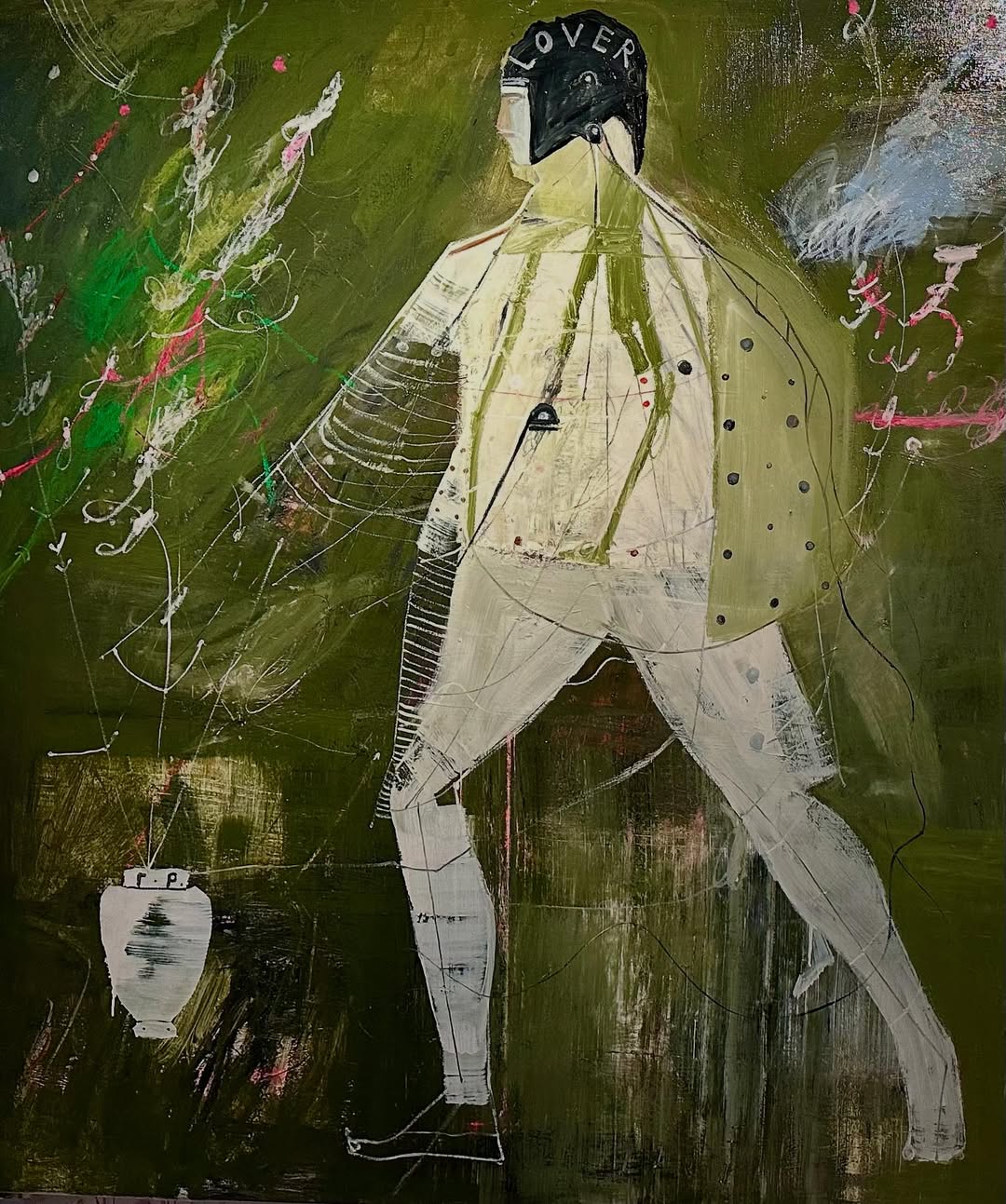 ‘VERDE Spartan LOVER’ 140x160cm Oil on Canvas 2025.
