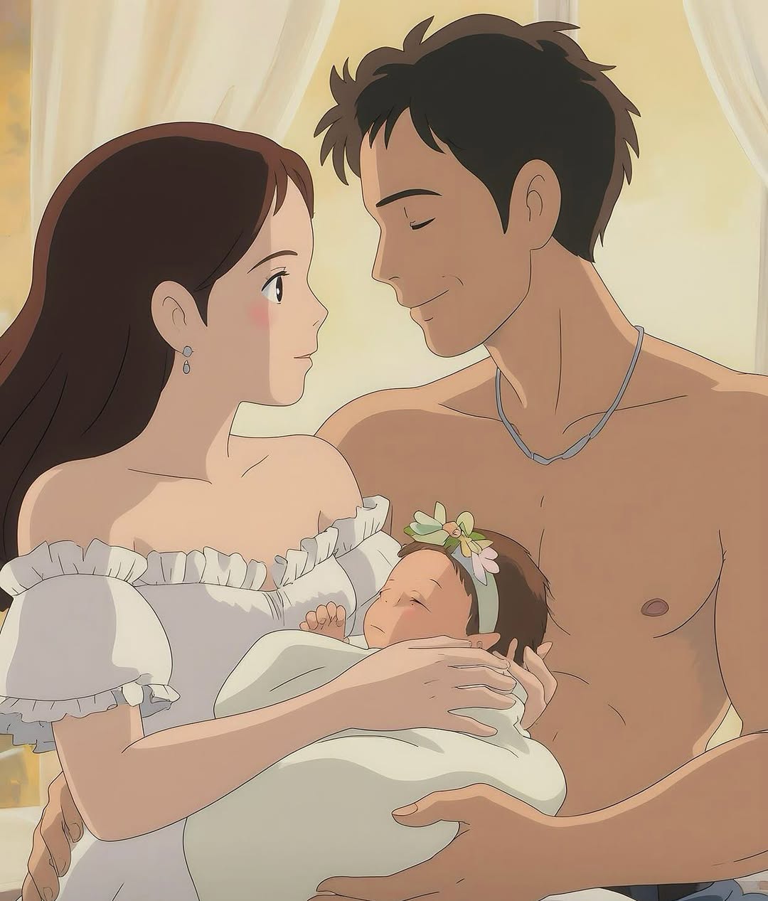 Mi hermosa familia en #ghiblistyle 💖