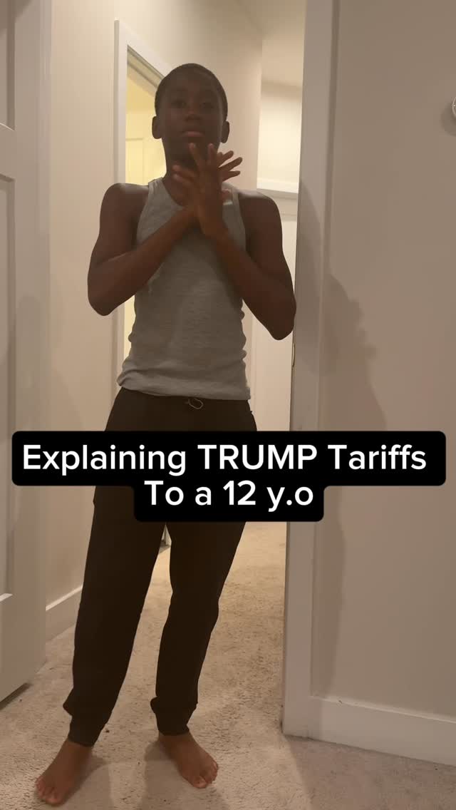 Having him do daily reports on the stock market has been such a game-changer..
I get to watch him learn things & concepts on his own and just enhance his understanding in a real-world way
How I feel about the Market RN personally:
The Trump tariffs is a complex topic that many people have an emotional reaction to but the truth is, this is an OPPORTUNITY for you to get rich if you arent already, and richer if you already are..
If you let your emotions lead you in this market you’ll have a very rough time..
The market is providing you an opportunity to get into amazing companys that will change the world in the next 5years for 50% cheaper or MORE..if you feel some type of way about it then RIP to your financial future! Lol