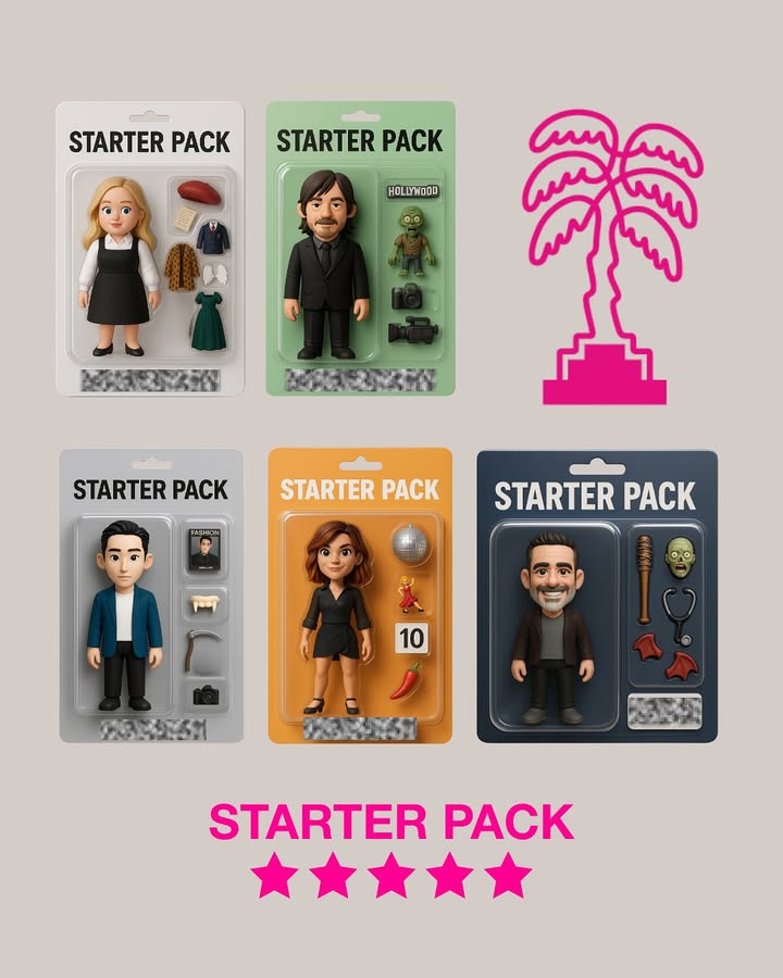 Vos actrices et acteurs préférés version miniature, ça donne ça ! 🥹
(Oui, on n’a pas pu résister, on a refait un starter pack 🤭)
#CANNESERIES S8, le Festival International des Séries de Cannes, du 24 au 29 avril 2025.
#starterpack #NicolaCoughlan #NormanReedus #LeeSooHyuk #FauveHautot #JeffreyDeanMorgan