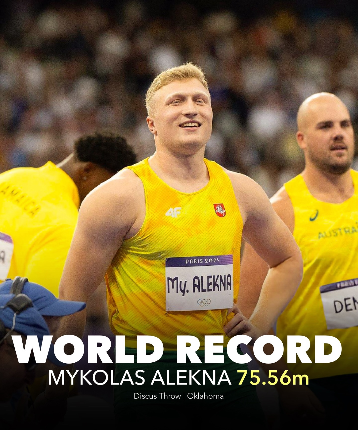 🚨 World Record SMASHED!
Mykolas Alekna does it again — breaking his own discus world record with a MONSTER throw of 75.56m! 🇱🇹
The young star keeps pushing the limits of the sport — how much further can he go?
Post by @athletics_eu
#MykolasAlekna #worldrecord #discusthrow #trackandfield