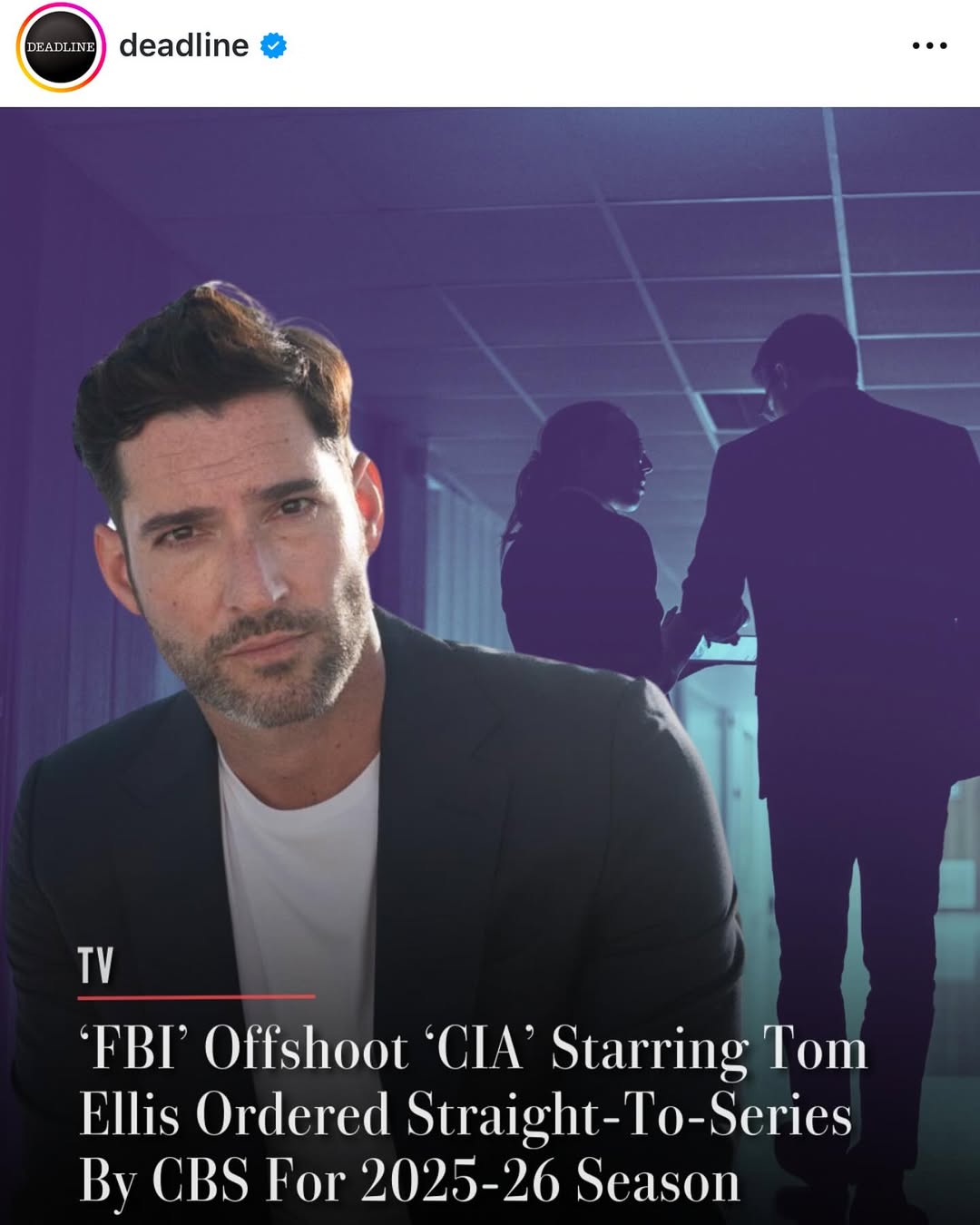 Very excited for the next chapter of life working with @dickwolf and @cbstv 😊