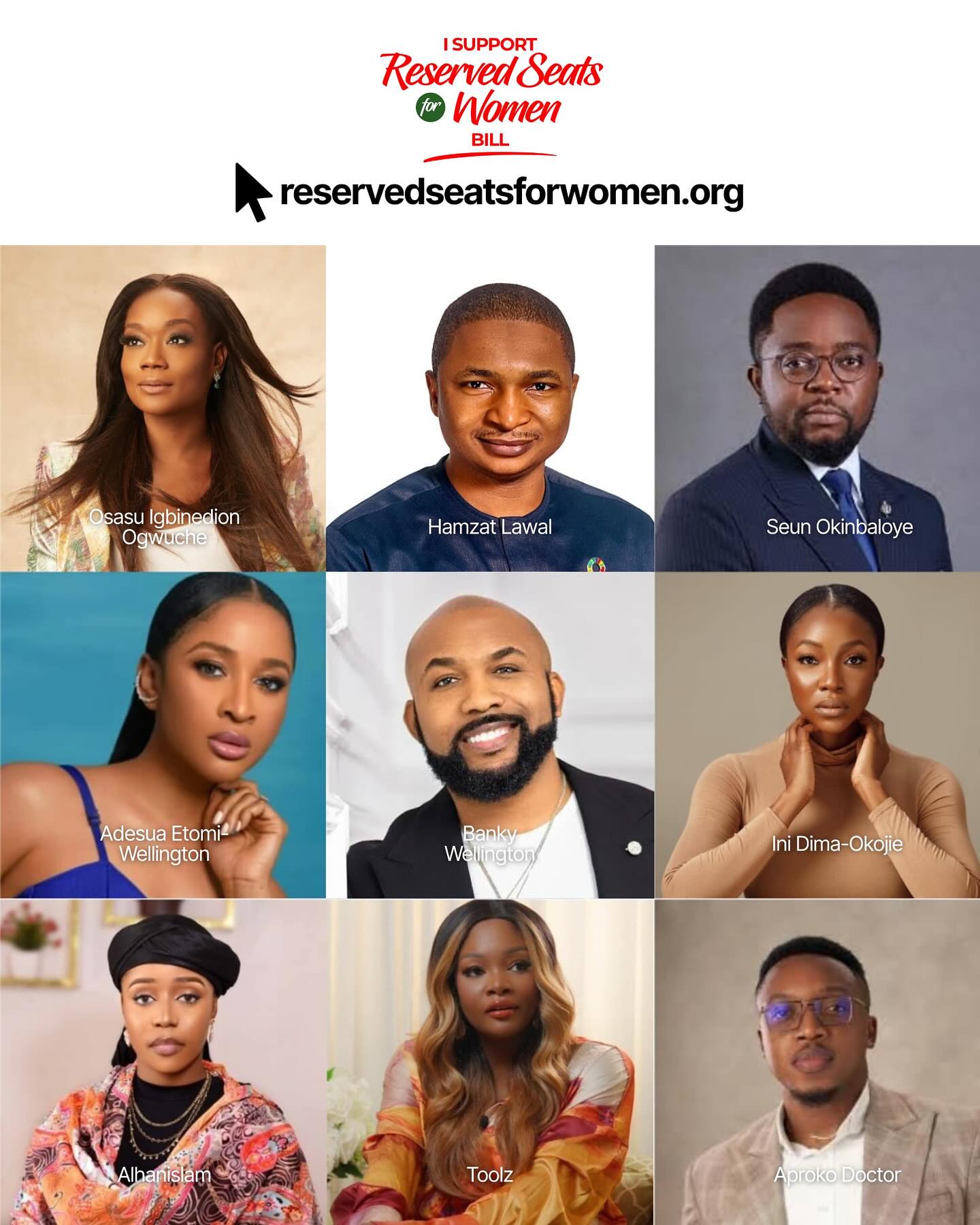 We support the “Reserved Seats for Women” bill which aims to reserve an additional number of seats exclusively for women to contest in the National and State Houses of Assembly.
According to the World Economic Forum’s 2023 Gender Gap Report, Nigeria ranks 125th out of 146 countries in gender parity—behind Ghana, Kenya, South Africa, and even countries like Iraq. That’s not just embarrassing. It’s unacceptable. We can—and must—do better.
Passing this bill will change everything. It will send a powerful message to every Nigerian girl: You belong in the room where decisions are made. It will bring more voices, more lived experiences, and more wisdom to the table. It will unlock Nigeria’s full potential—not just for growth, but for justice, innovation, and sustainability.
Sign the petition by visiting www.change.org/reservedseats or scan the QR code in the picture. Use the hashtags #ReservedSeatsforWomen #Passthebillnow