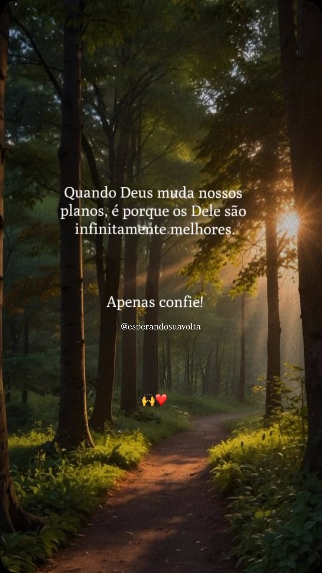 Apenas confie naquele que escreve seus dias 🙏🏻