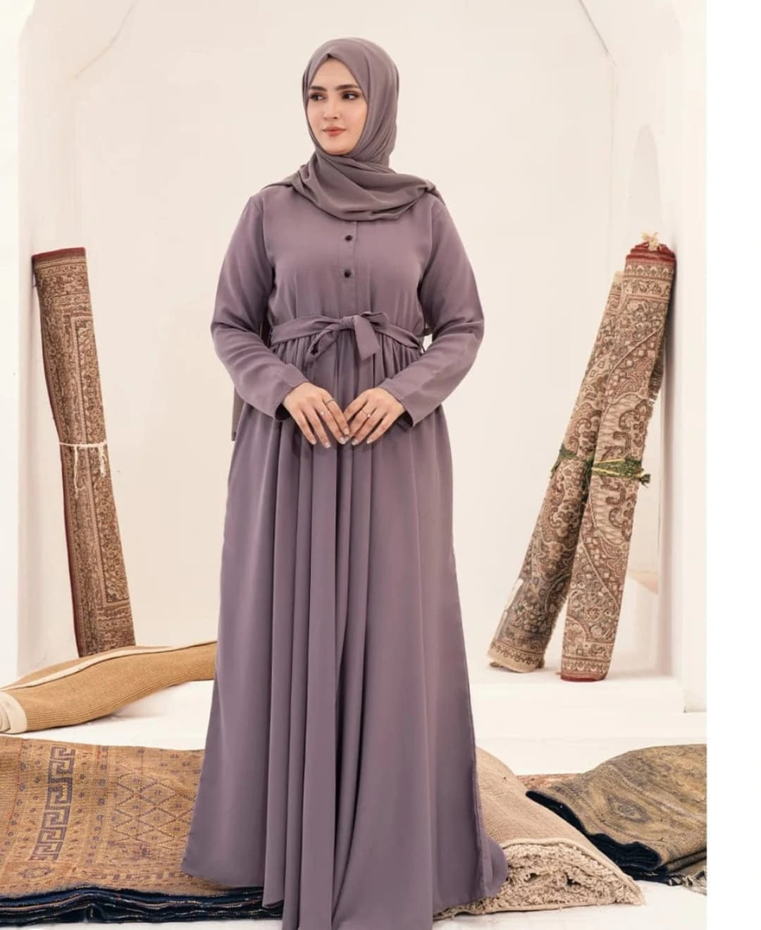 *Raisin purple abaya*
Abaya Fabric : *China Georgette*
Abaya Size
Chest 23
Length 55
Stoller size
Width 30
Length 70
Abaya with stoller price :*2800/=*