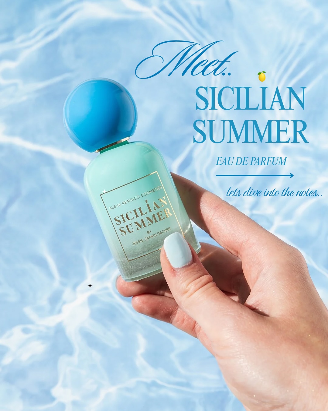 A fragrance by @jessiejamesdecker that smells like sun, sea, and endless summer days in Italy.. Drops Thursday 5/1 | 12:00pm EST✨🌊🇮🇹
_
#siciliansummer #jjdxapc