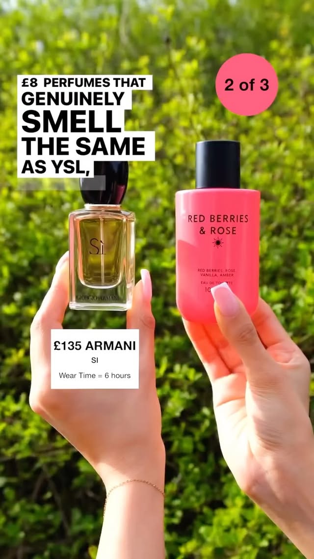 🥸
*FULL LIST BELOW 👇
We’ve tried and tested hundreds of affordable alternatives, and specifically these 3 M&S perfume actually have the same scent as the expensive perfumes, but we found the M&S perfumes last 3 hours whereas the luxury perfumes last 6 to 7 hours:
YSL Black Opium 🤝 M&S Midnight Blossom
Armani Si 🤝 M&S Red Berries & Rose
Paco Rabanne Lady Million 🤝 M&S Warm Neroli
We hope you find this helpful content we created for M&S customers and our audience, especially as fragrances get more and more expensive. As always, we tested the scents independently from M&S.
#mands #marksandspencer #marks #fragrances #fragrancecommunity #perfumes #womenhelpingwomen #affordableprices #perfumetips #perfumecollection #scentoftheday #summerfragrance #budgetfriendly #perfumeblogger #perfumelovers