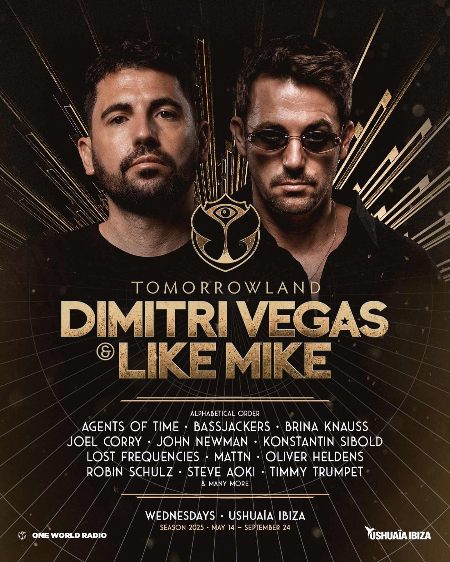 Tomorrowland and @dimitrivegasandlikemike at @ushuaiaibiza return with ‘The Reflection of Love’. Prepare for 18 spectacular shows with special guests, including @steveaoki, @lostfrequencies, @timmytrumpet, @robin__schulz and many more. All info, link in bio.