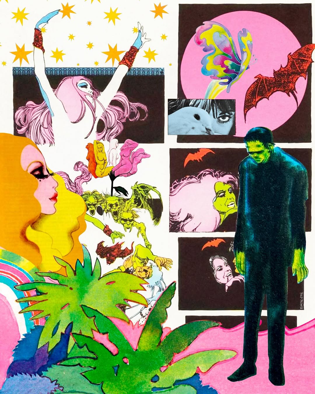 🦇🌷✨
•
•
•
•
•
•
•
•
•
•
•
•
•
#collage #collageart #artist #surrealism #surrealart #mixedmedia #pulpart #pulp #vintage #skullart #absurdist_collageclub #horrorart #albumart #coverart #artist #frankenstein #comic #vampire #art #abstractcollage #lowbrowart #pulpprints