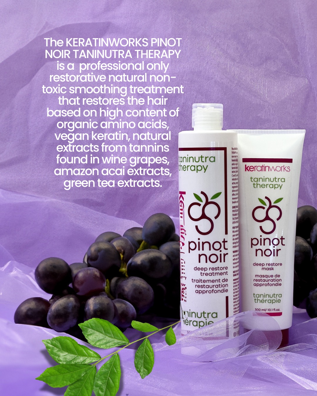 ✨ **Bring hair back to life** with the **Pro-Only Keratinworks Pinot Noir Taninutra™ Deep Restore System** 🍇💧 — powered by **Taninutra™ Technology** for intense repair, hydration & shine!
Choose your method:
💜 **3Rs Method** – *Repair. Renew. Realign.*
▫️ Deeply restores damaged hair
▫️ Reduces frizz & volume up to 30%
▫️ Adds softness, shine & cuts blow-dry time by 50%
▫️ Keeps curls intact — lasts up to 6 months
🔥 **4Rs Method** – *Repair. Renew. Realign. Reduce Curl.*
▫️ Same benefits as the 3Rs ✅
➕ *Relaxes curls by up to 30%* for smoother, more manageable hair
💼 **Stylists:** Full **instructions & pricing** are in your **Pro Account** under *Education & Pricing* 📲
#KeratinworksPro #PinotNoirDeepRestore #TaninutraTechnology #3RsMethod #4RsMethod #ProOnlyTreatment #FrizzFreeHair #DeepHairRepair #CurlyHairCare #HealthyHairJourney #LuxurySalonTreatment #KeratinExperts #SmoothHairGoals #DamageRepair #CleanHairCarePro #SalonExclusive #BehindTheChairPro #SalonGrowthTools #HairGoalsDaily #KeratinTransformation #HairRevival #HairstylistApproved #HairTreatmentPro #ProfessionalHaircare #GlossyHair 💇♀️🍇💼